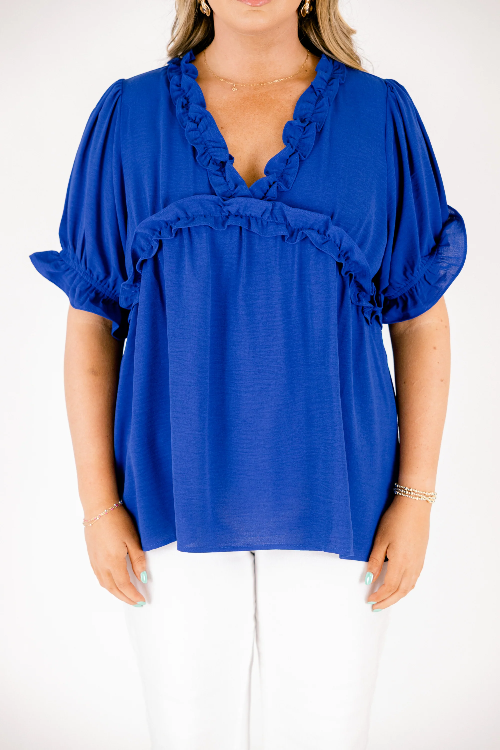 Dancing For Fun Top, Blue - Image 5