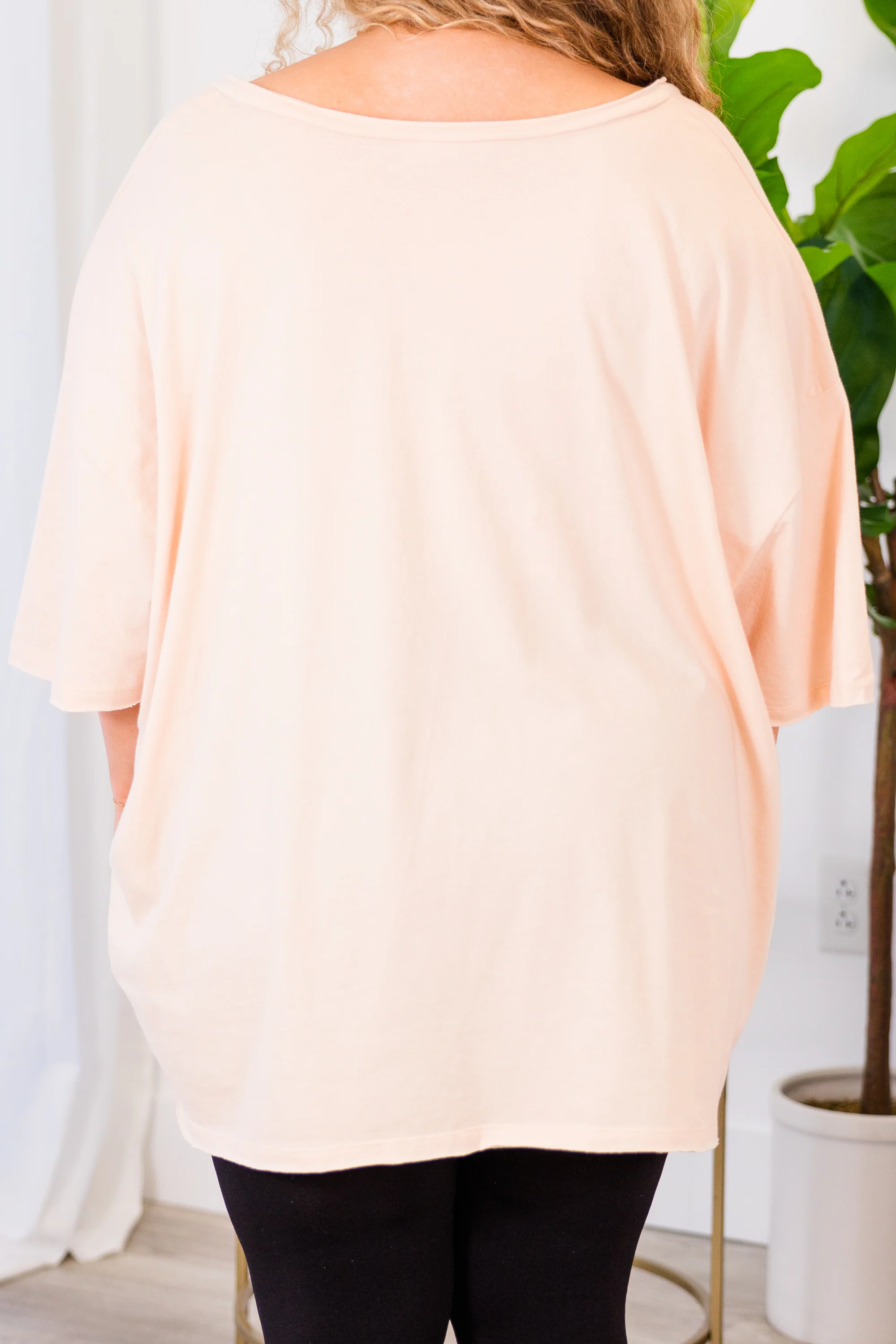 Dancing In The Mirror Top, Cream Peach - Image 5