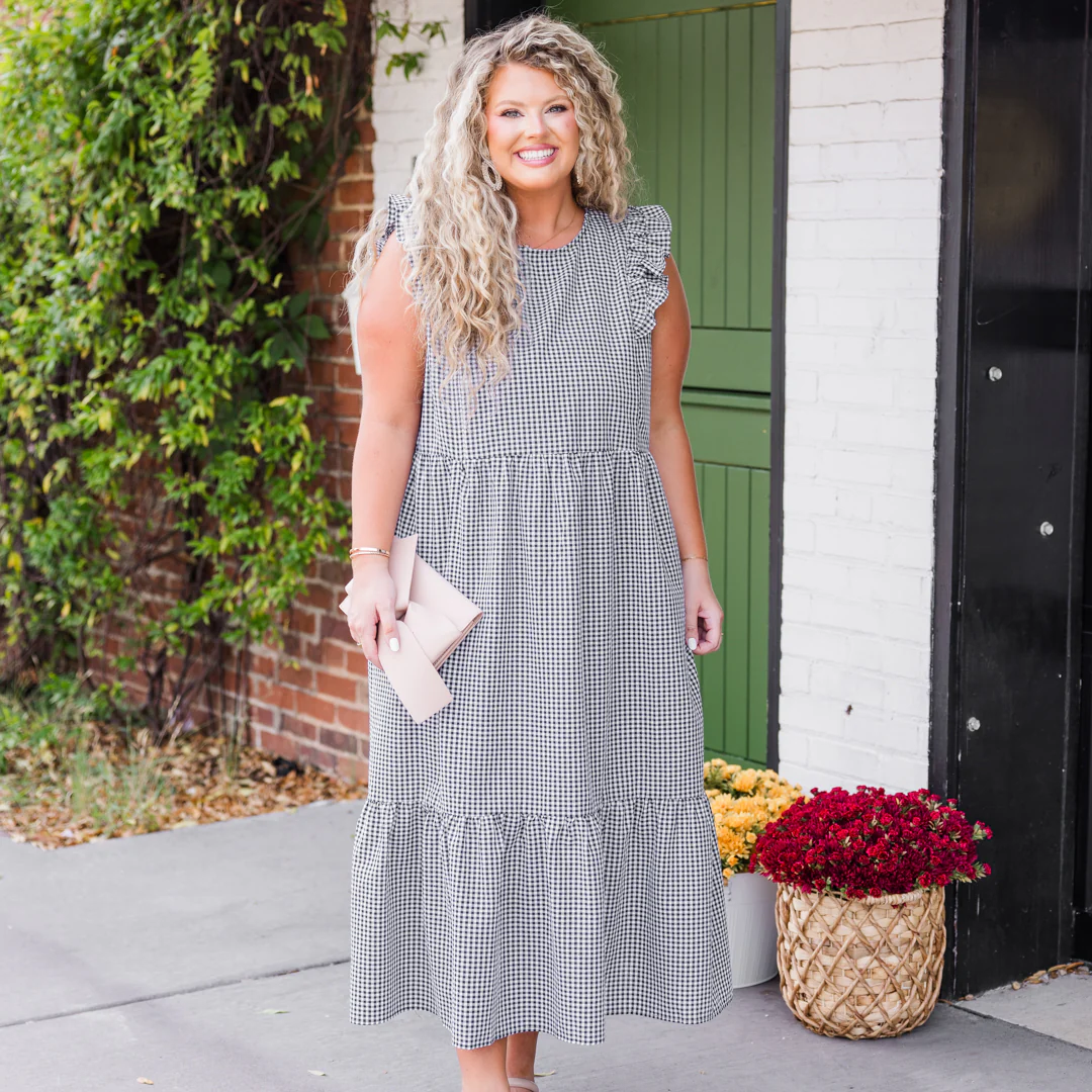 Dare To Be Dreamy Midi Dress, Black - Image 7