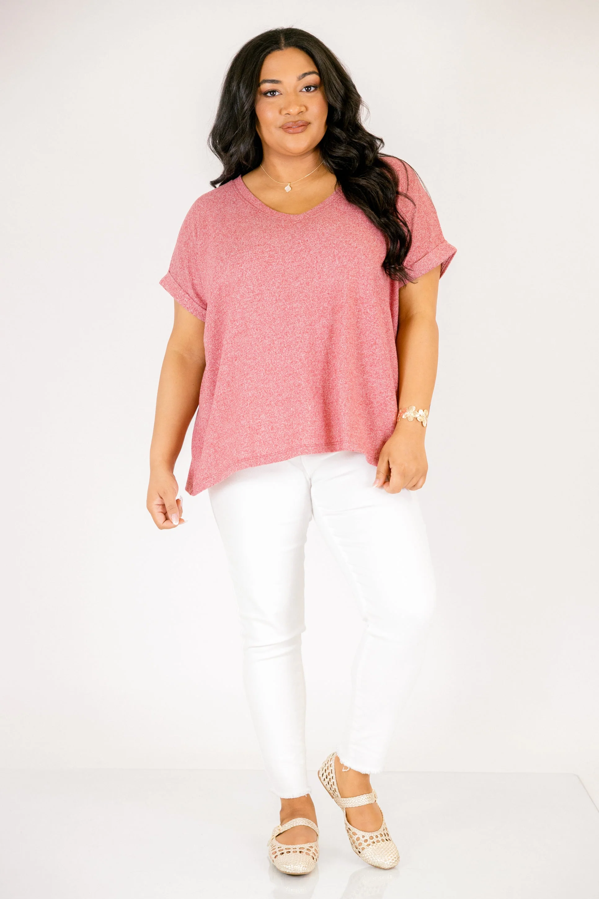 Darling Days Tee, Dark Red - Image 2