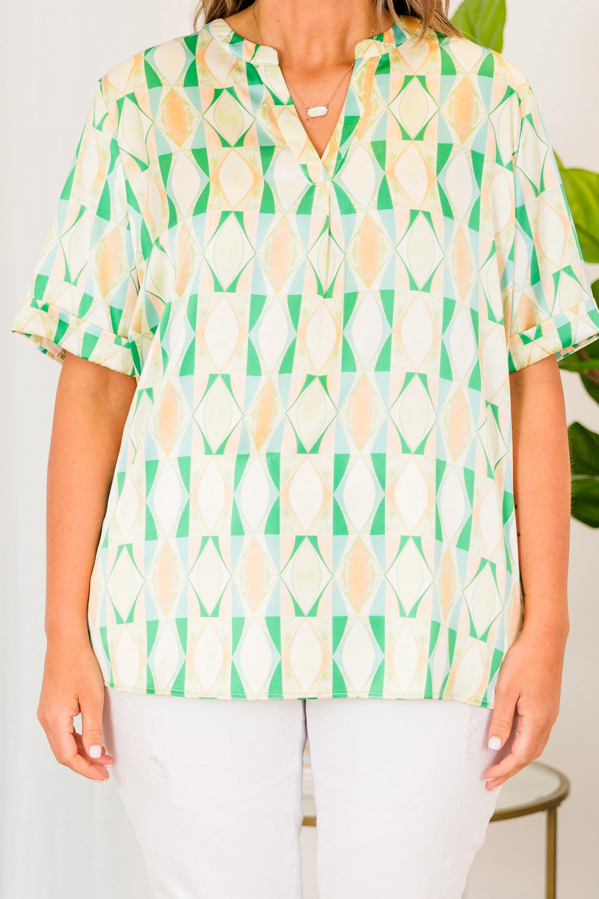 Days Of Spring Top, Green - Image 5