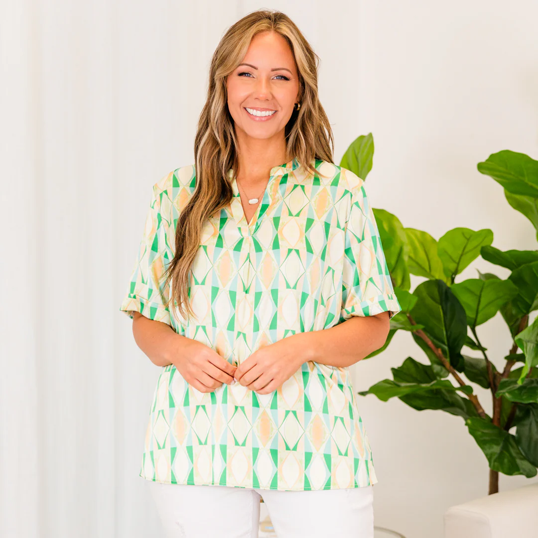 Days Of Spring Top, Green - Image 7