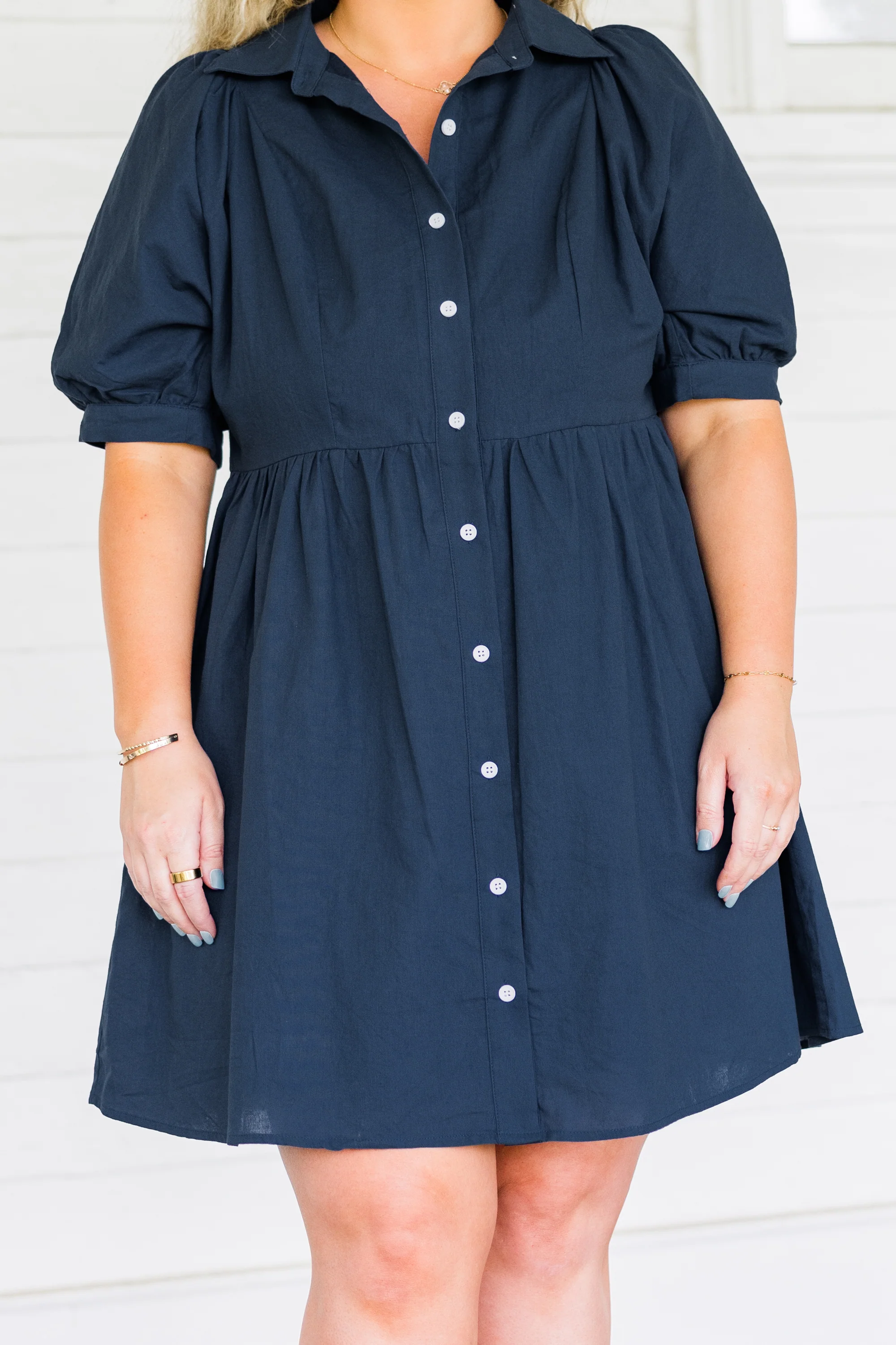 Destined To Impress Dress, Navy - Image 5
