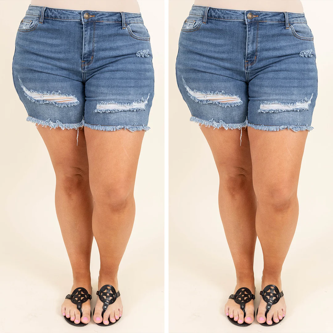 Destiny Awaits Shorts, Medium Wash - Image 7