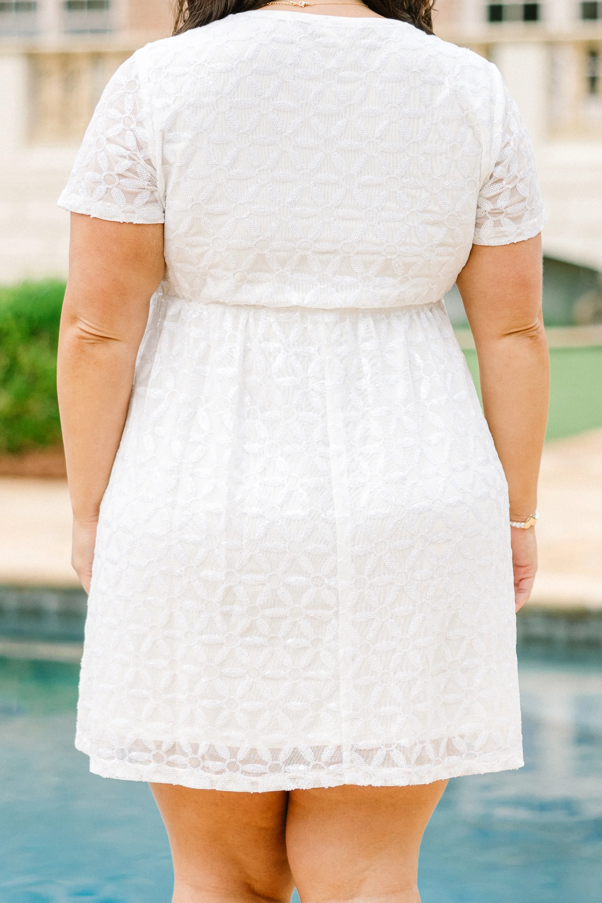 Diamond Season Dress, White - Image 6