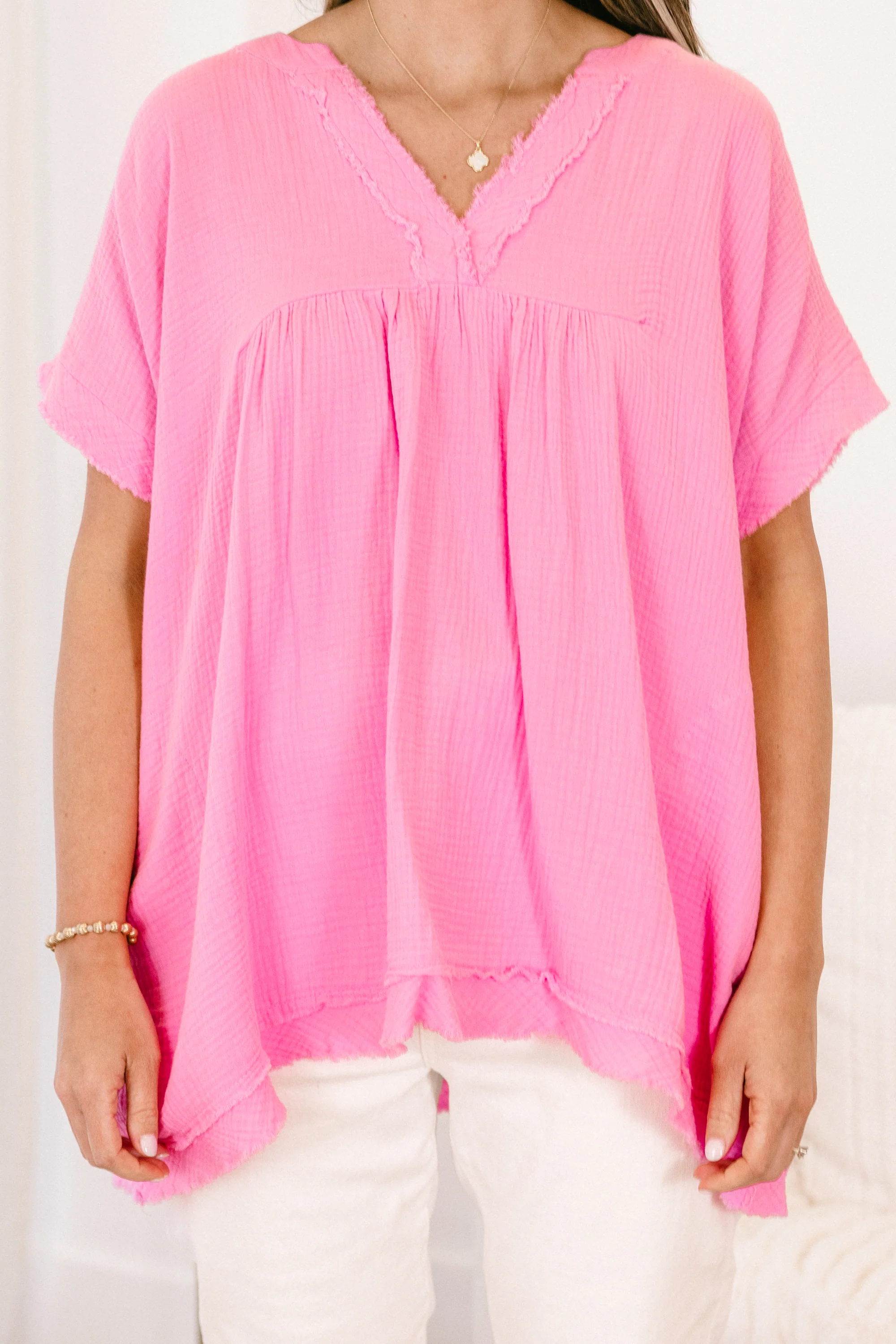 Don't Keep Me Away Top, Candy Pink - Image 5
