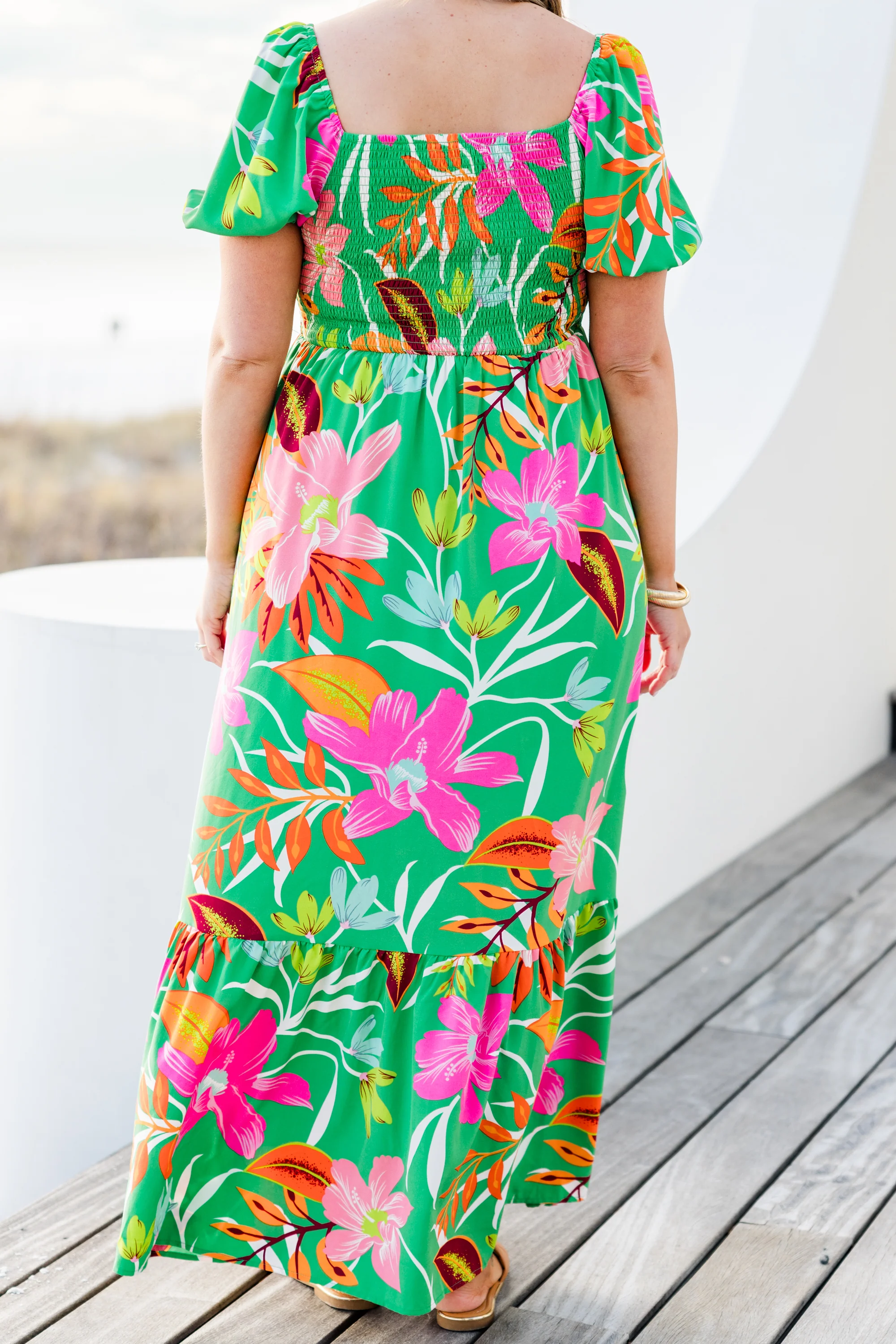 Dreamy Fields Dress, Green - Image 6
