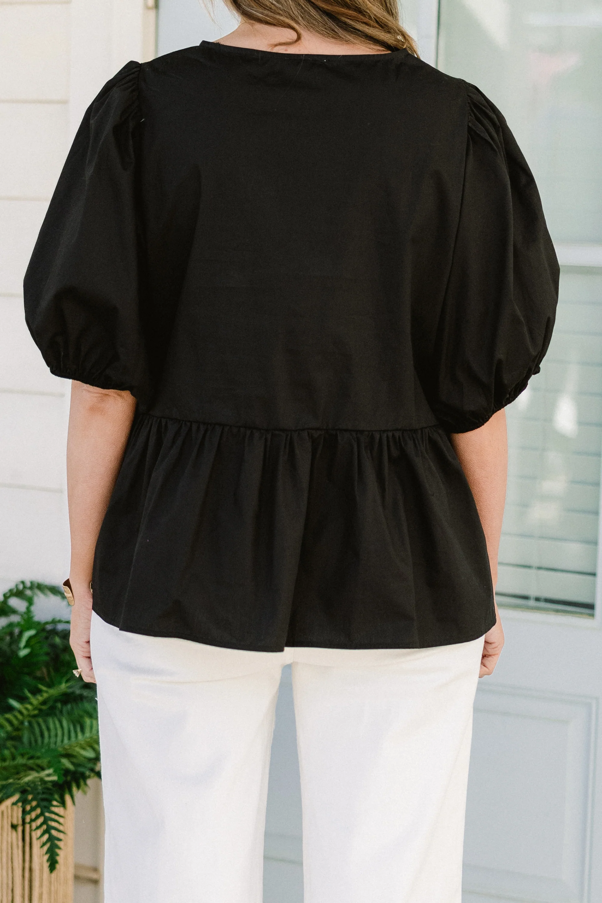 Easy Living Top, Black - Image 6
