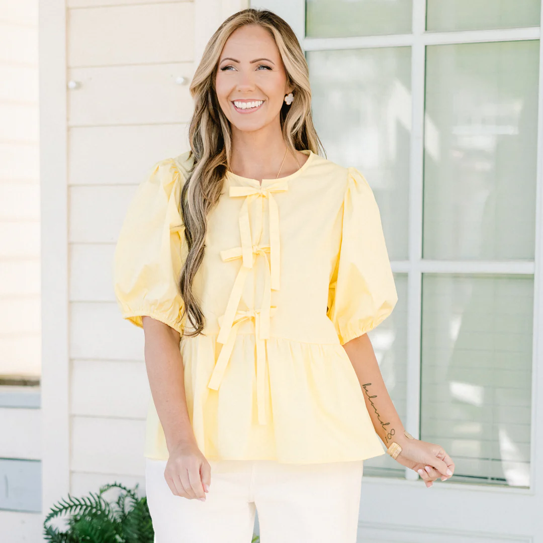 Easy Living Top, Yellow - Image 7