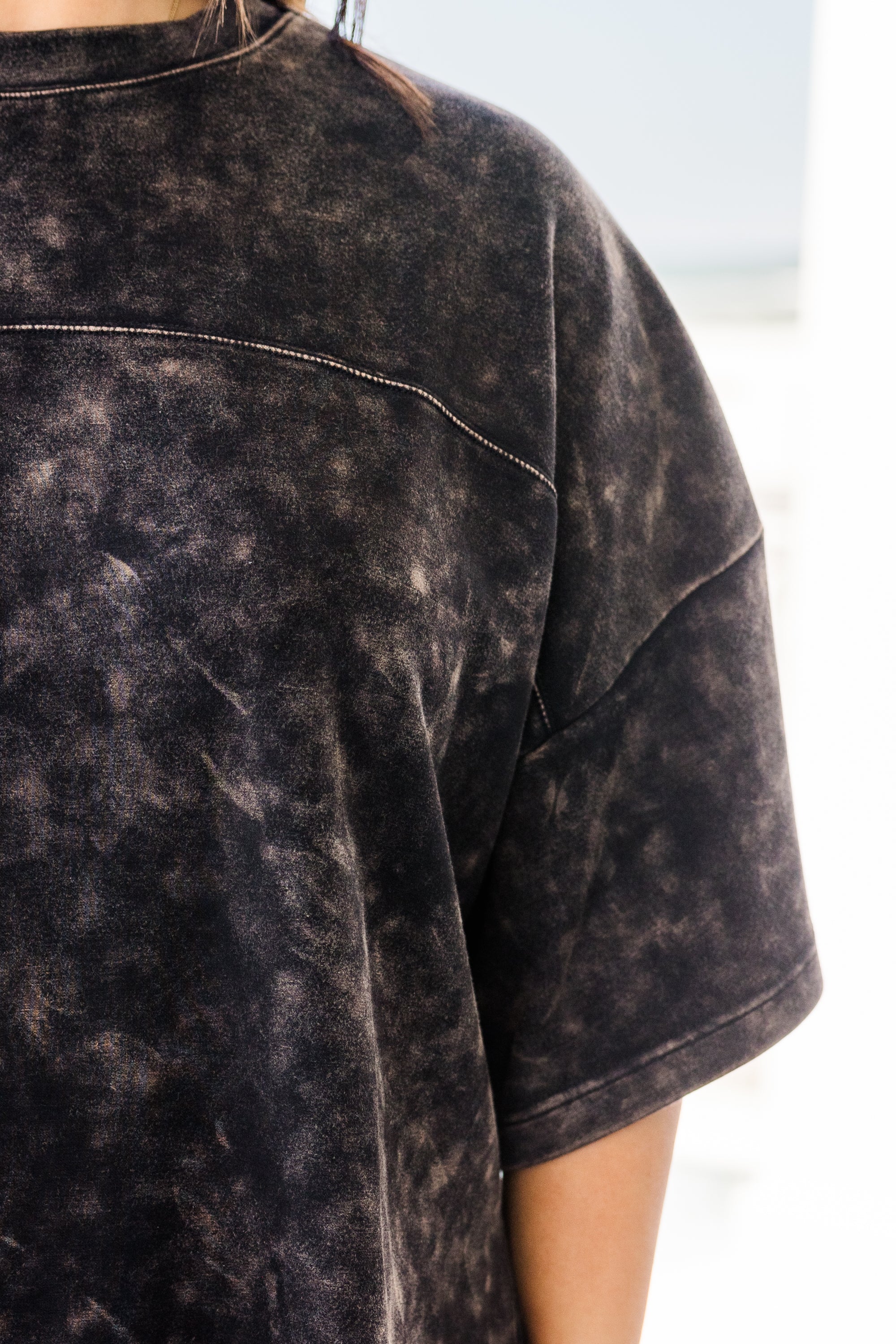 Easygoing Washed Top, Black - Image 4