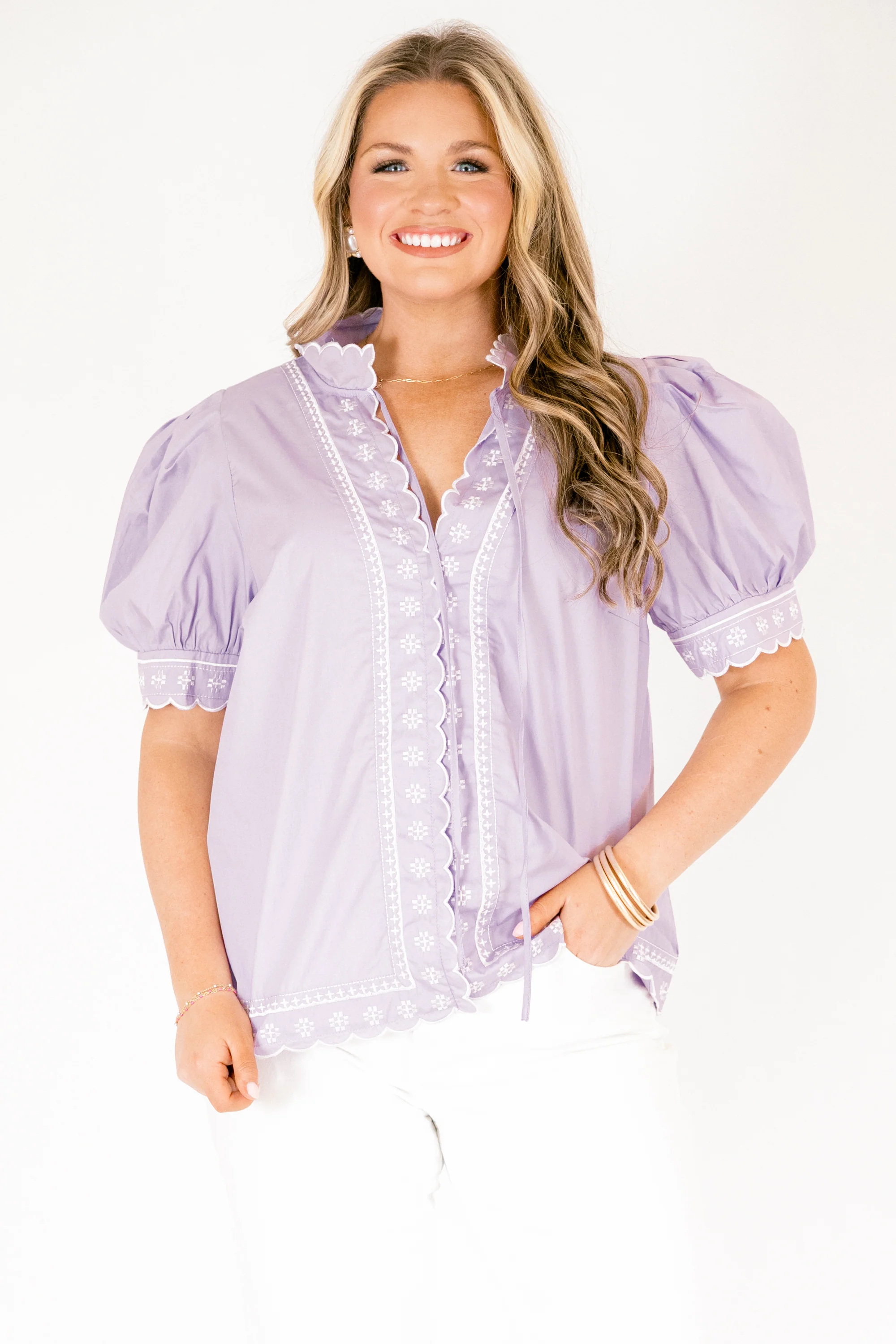Effortless Grace Top, Lavender - Image 2