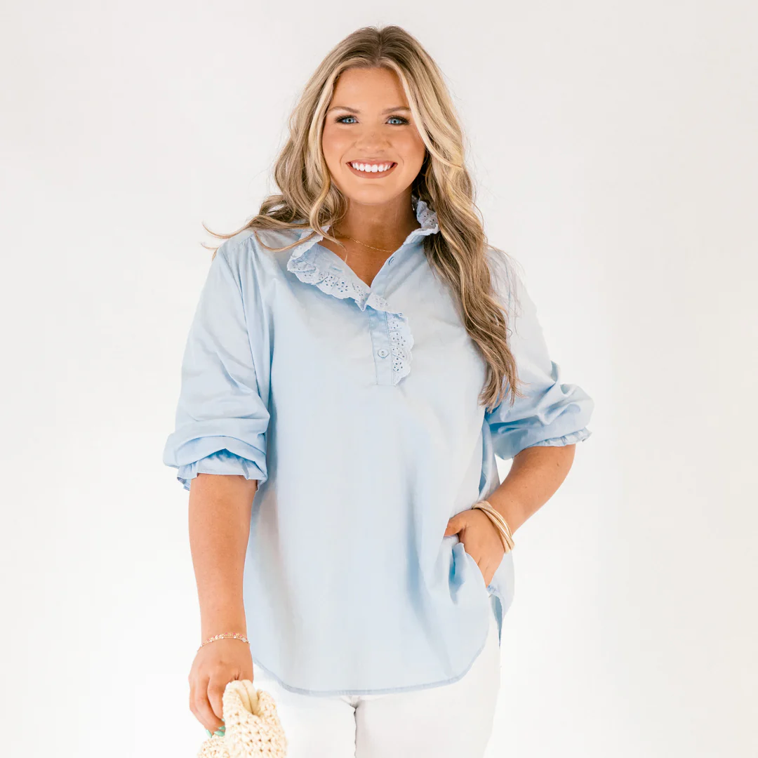 Find My Muse Top, Blue - Image 8