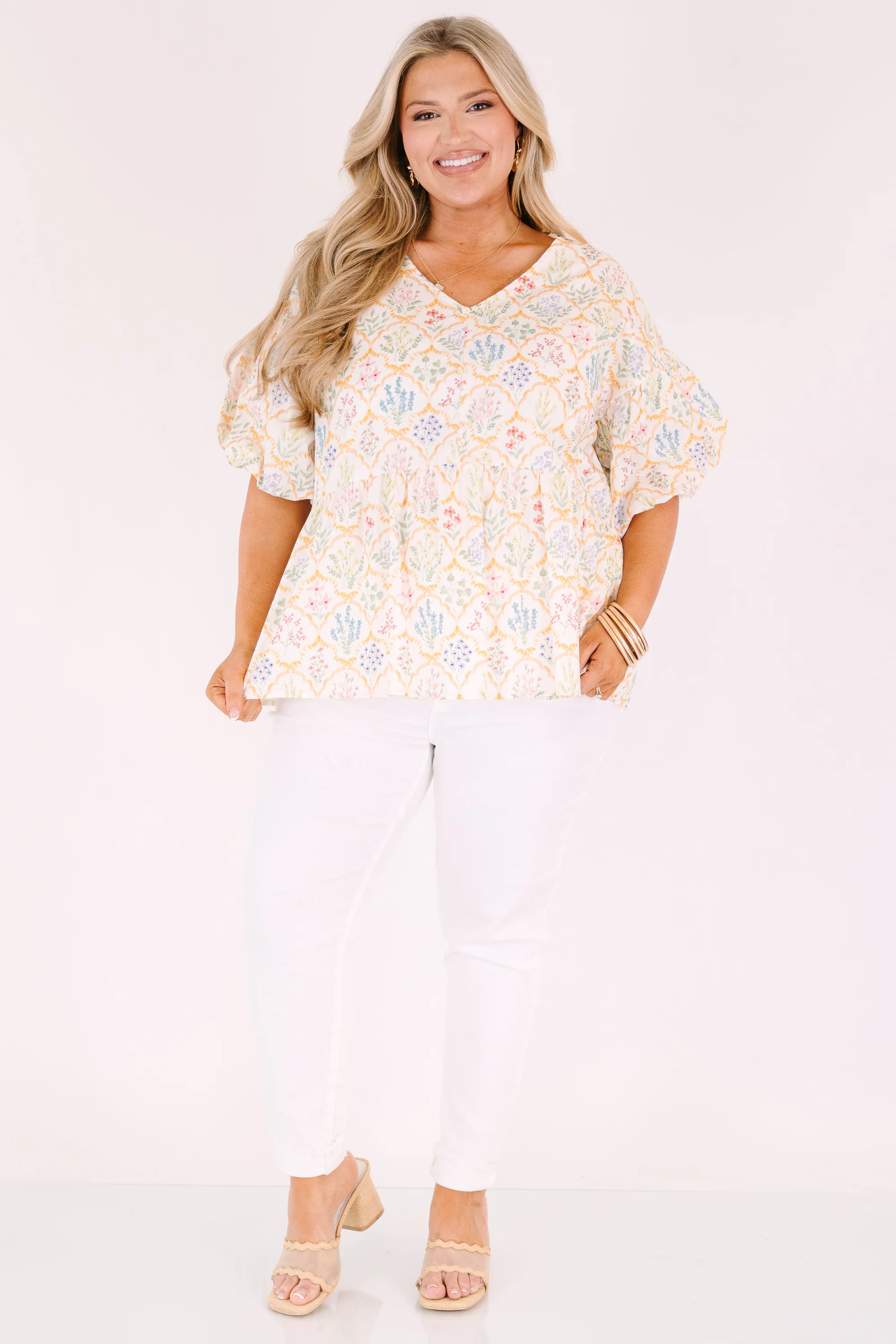 First Glance Top, Ivory - Image 2