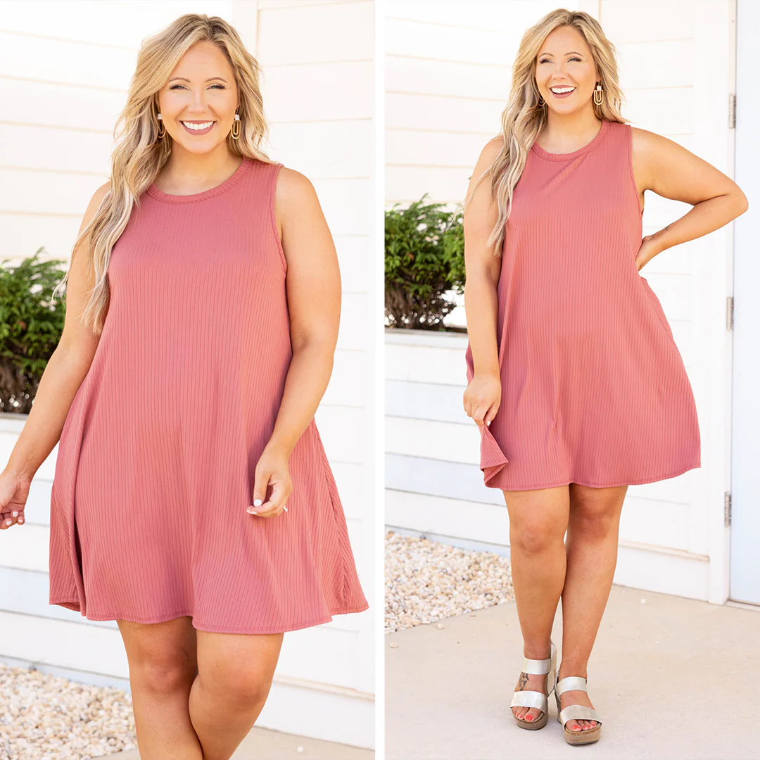 Flirty At Heart Dress, Rose - Image 6