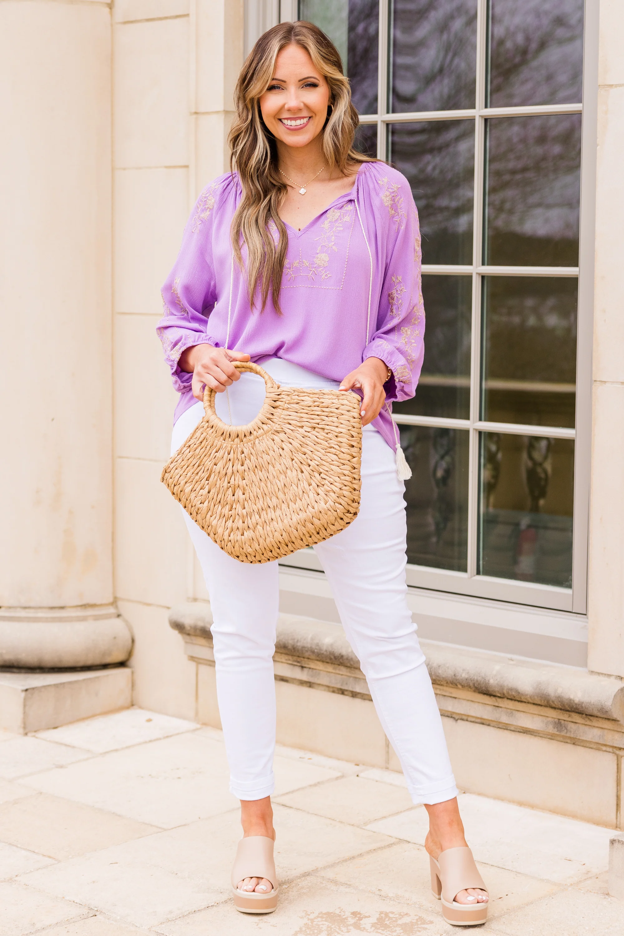 Float Away With Me Top, Lavender - Image 3