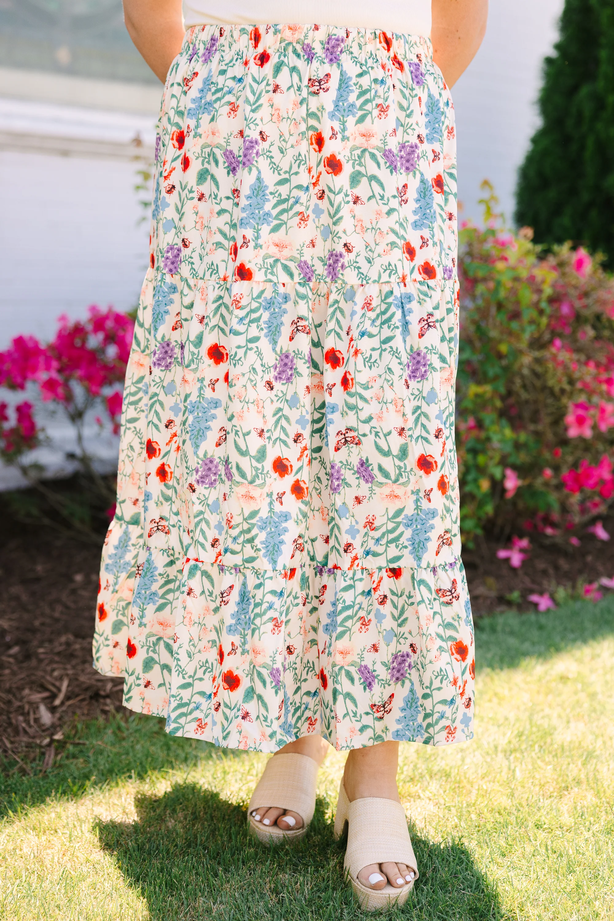 Floral Whimsy Skirt, Floral - Image 3