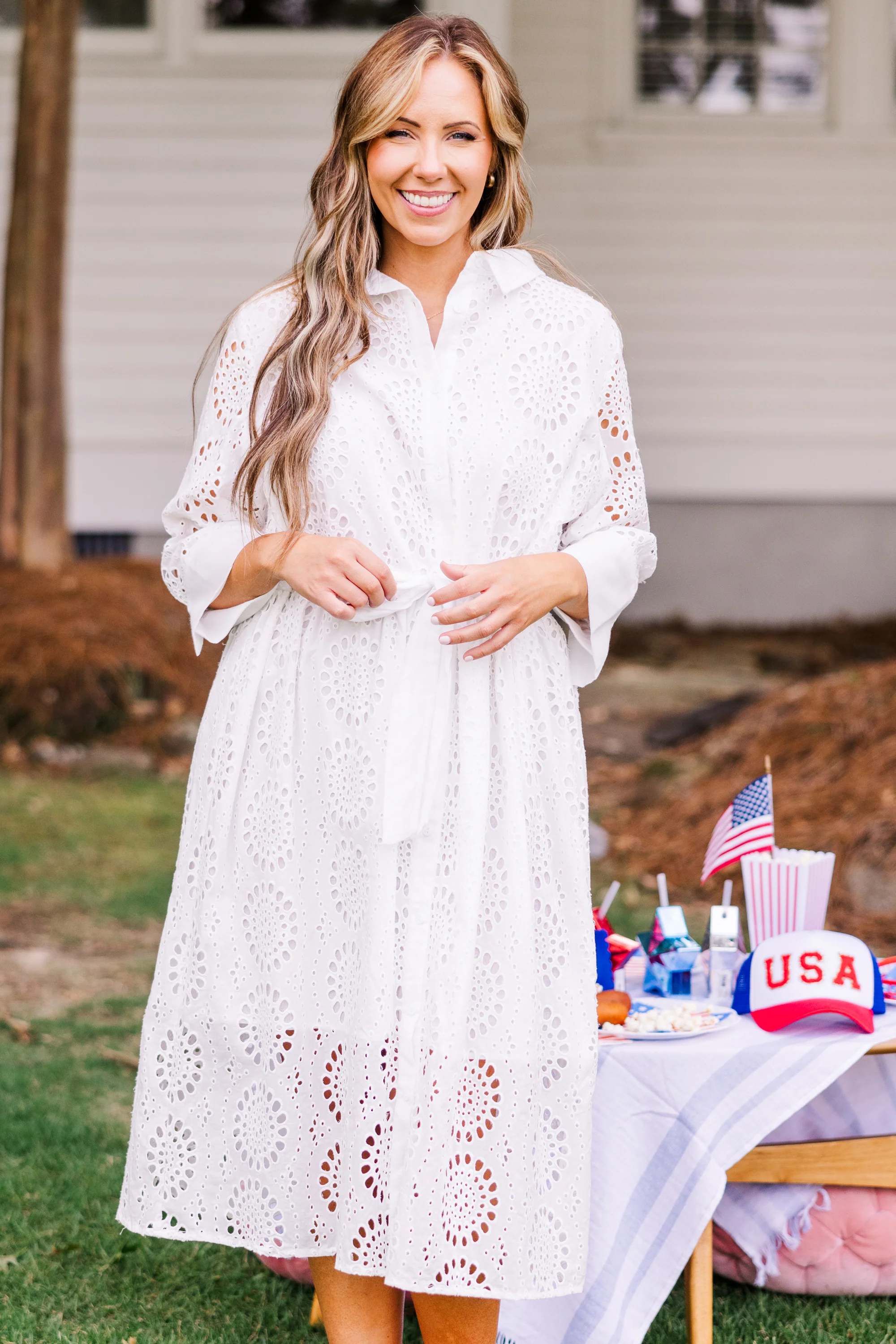 Fly By Me Dress, White - Image 2