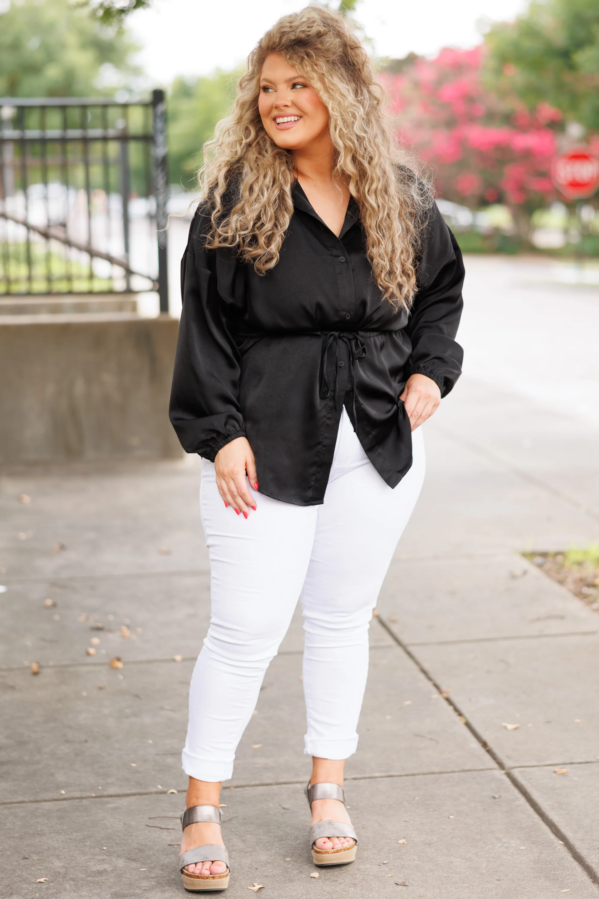 For The Weekend Blouse, Black - Image 3