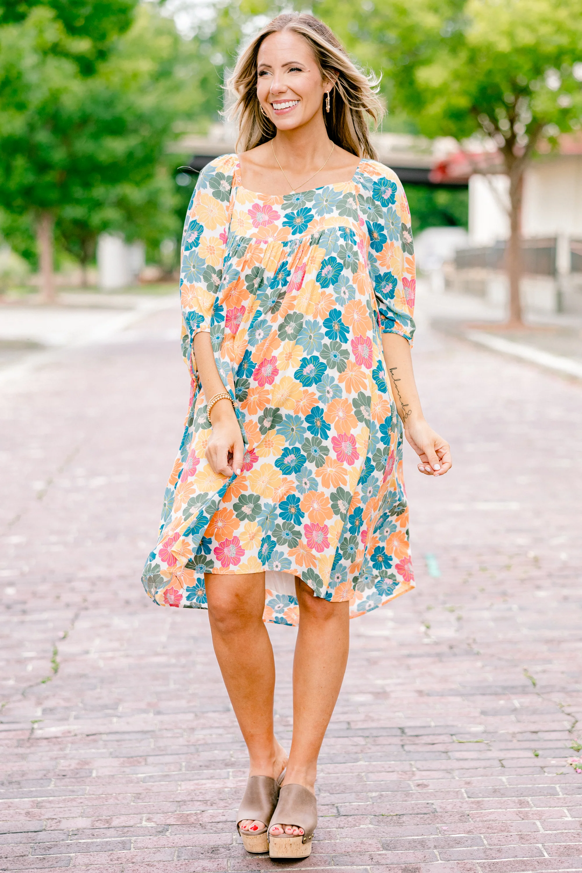 Found Reflections Dress, Pink - Image 2