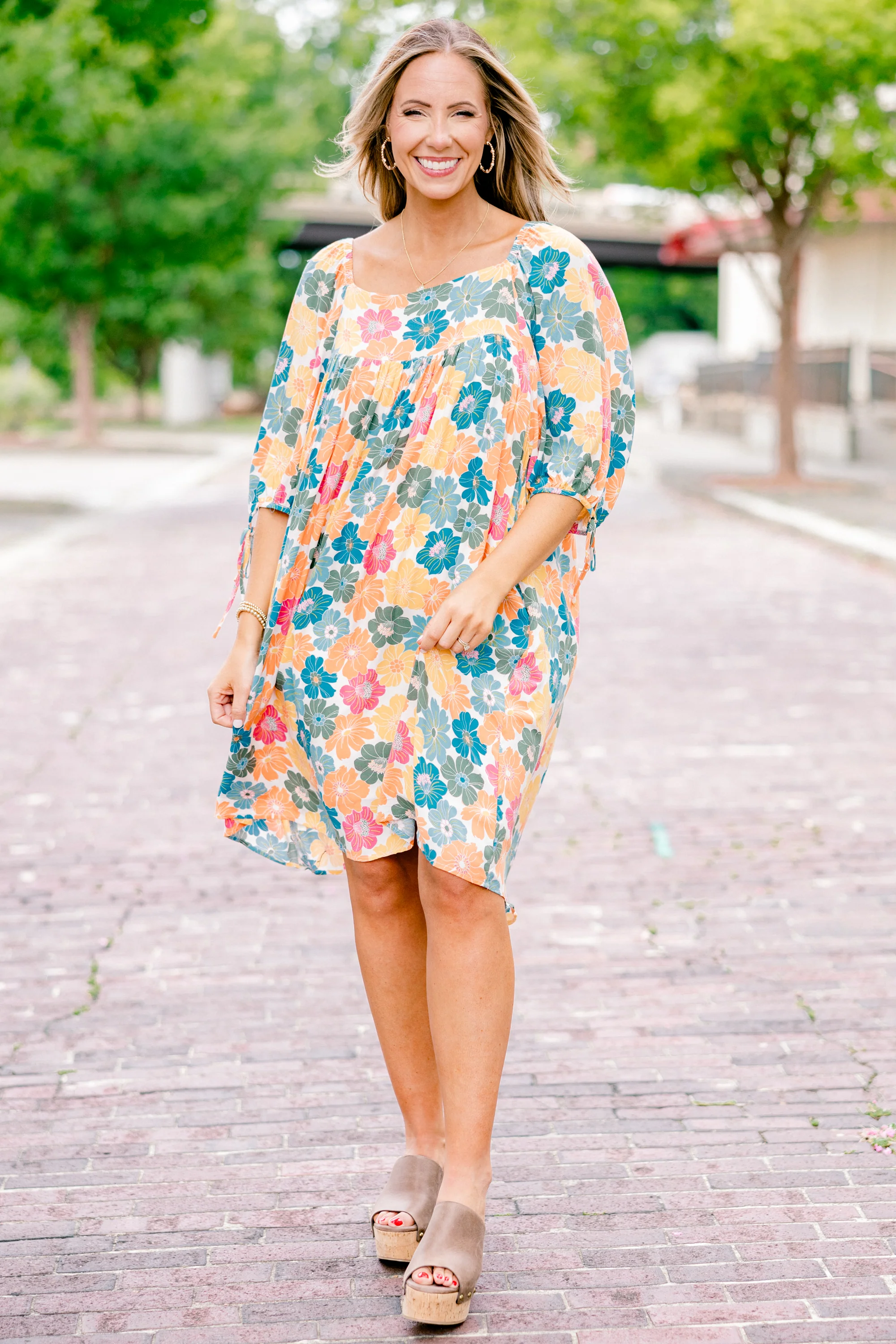Found Reflections Dress, Pink - Image 3
