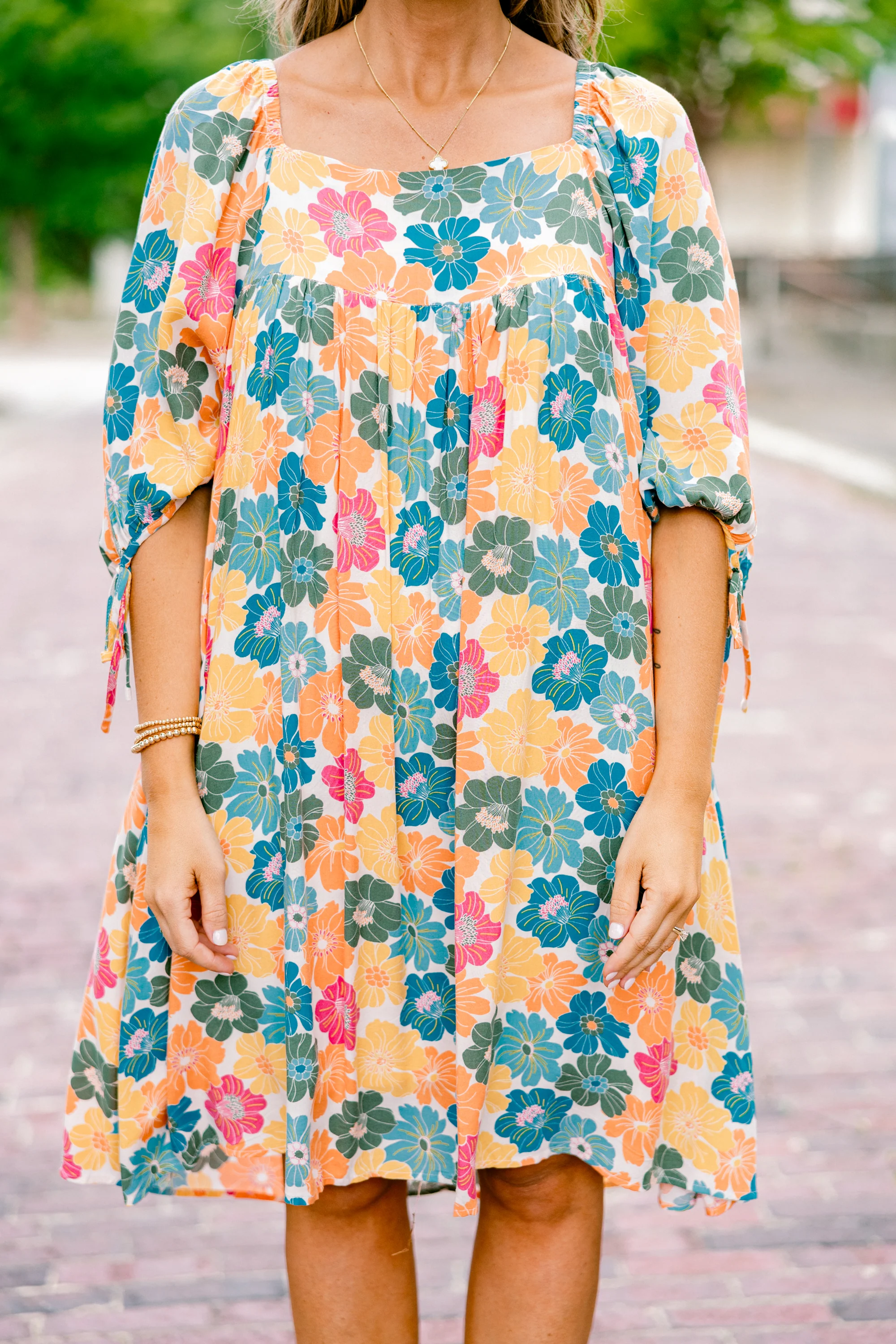 Found Reflections Dress, Pink - Image 5