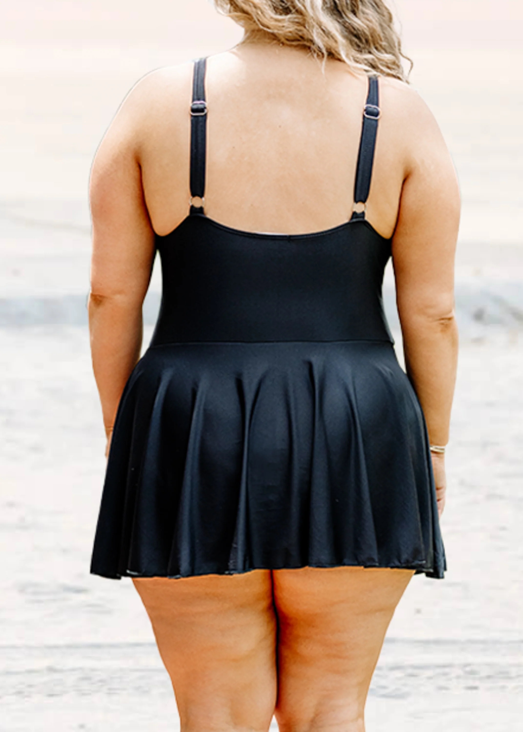 At The Pool Swim Dress, Black - Image 5
