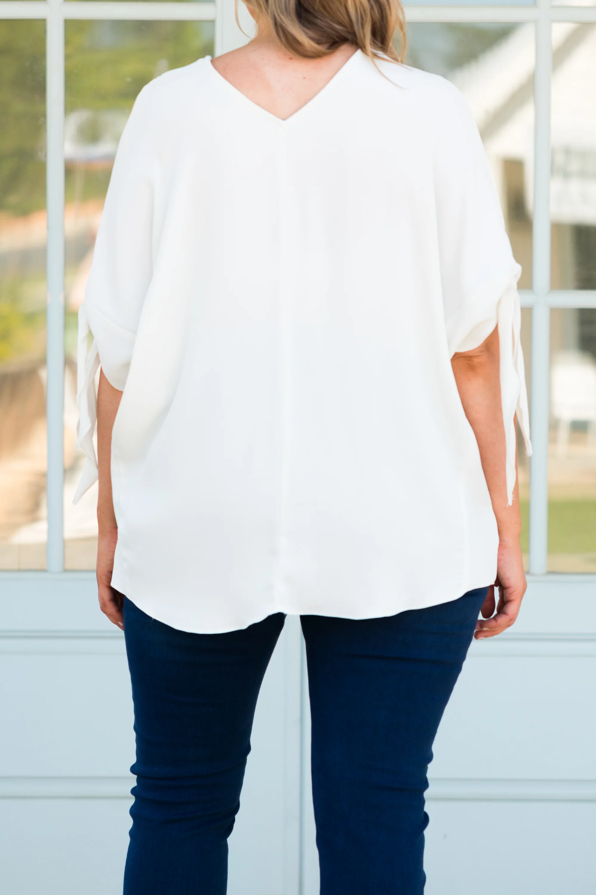 Free With You Top, Cream - Image 5