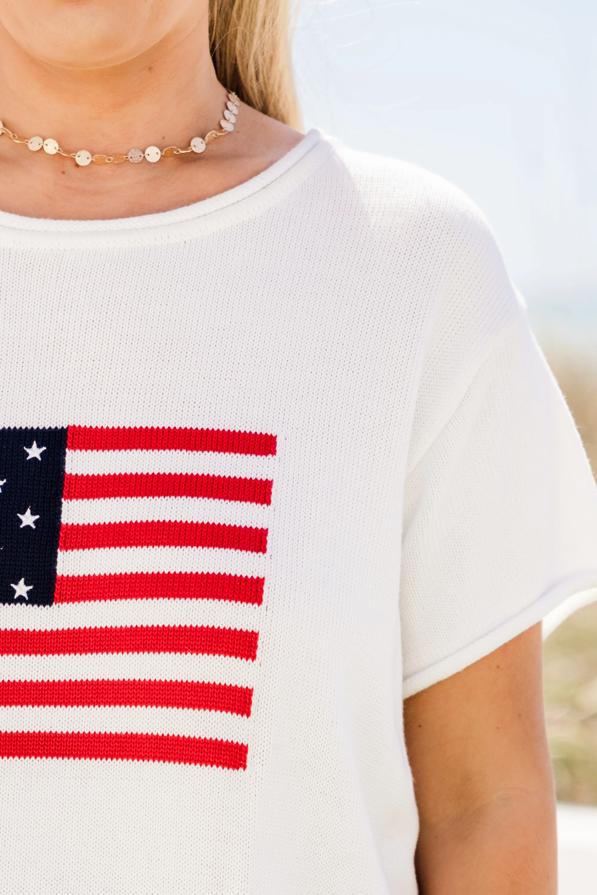 Freedom Sweater, White - Image 4