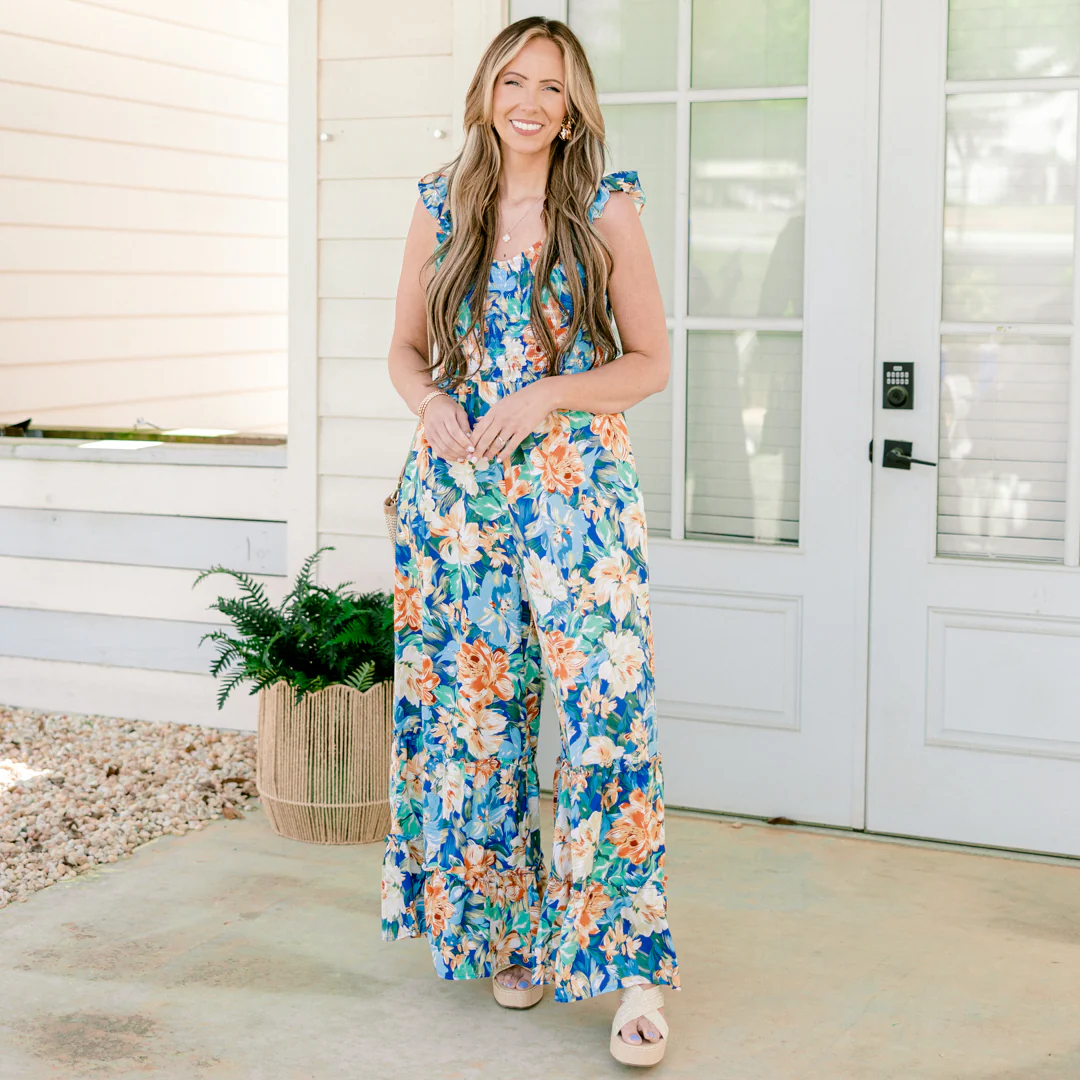 Get To Know You Jumpsuit, Navy - Image 7