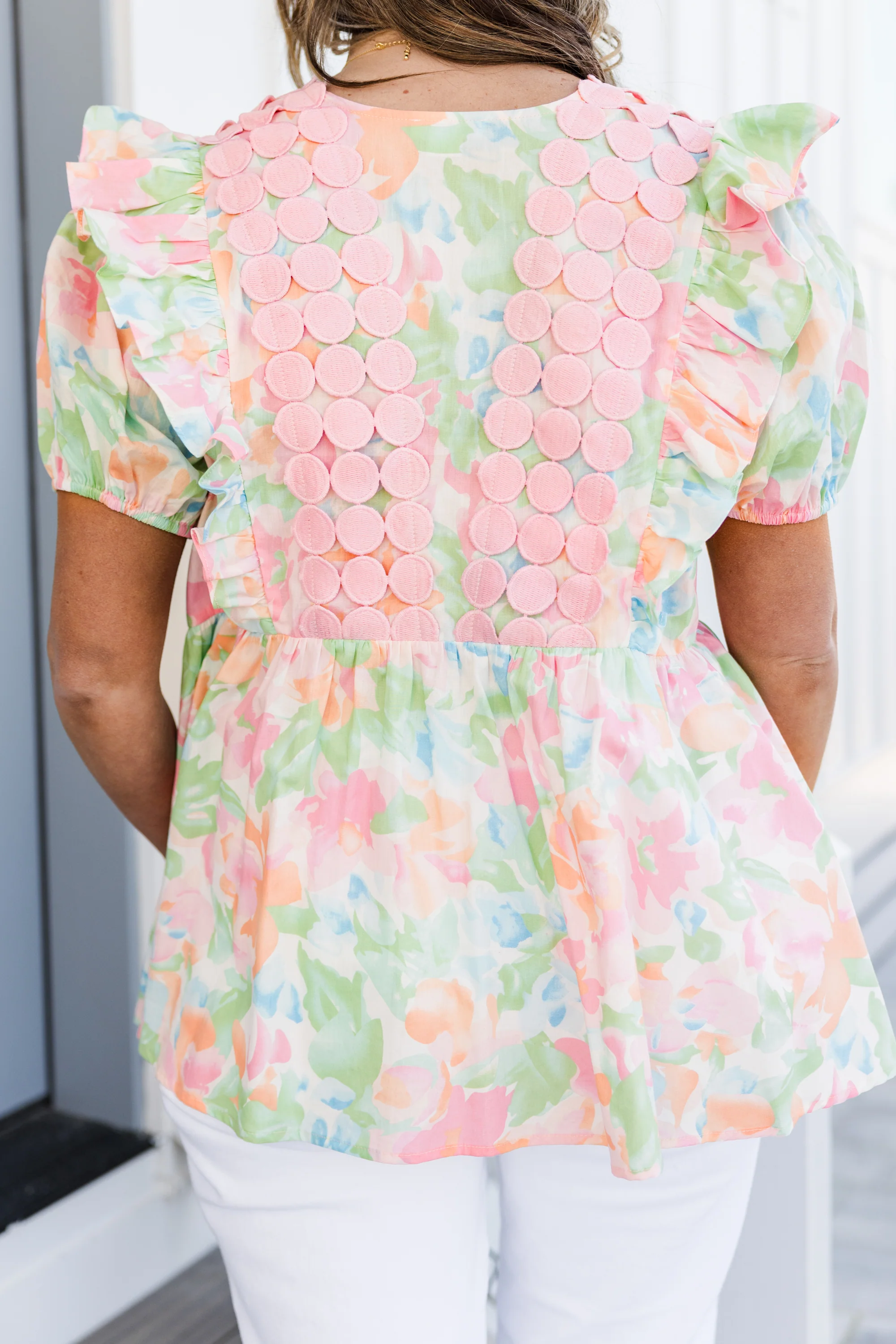 Girl's Lunch Top, Pink - Image 6