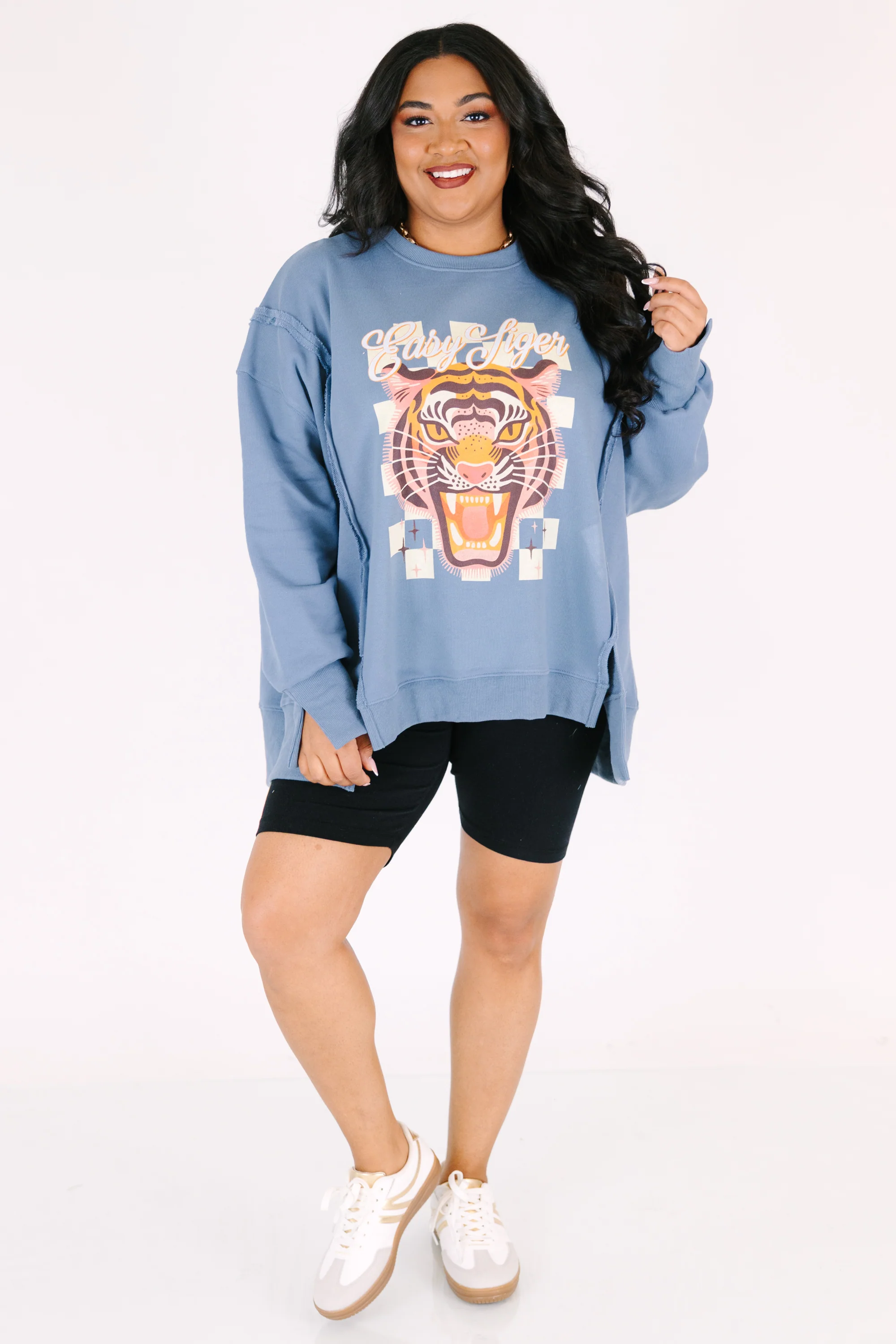 Go Easy On Em Comfy Crew, Denim - Image 2