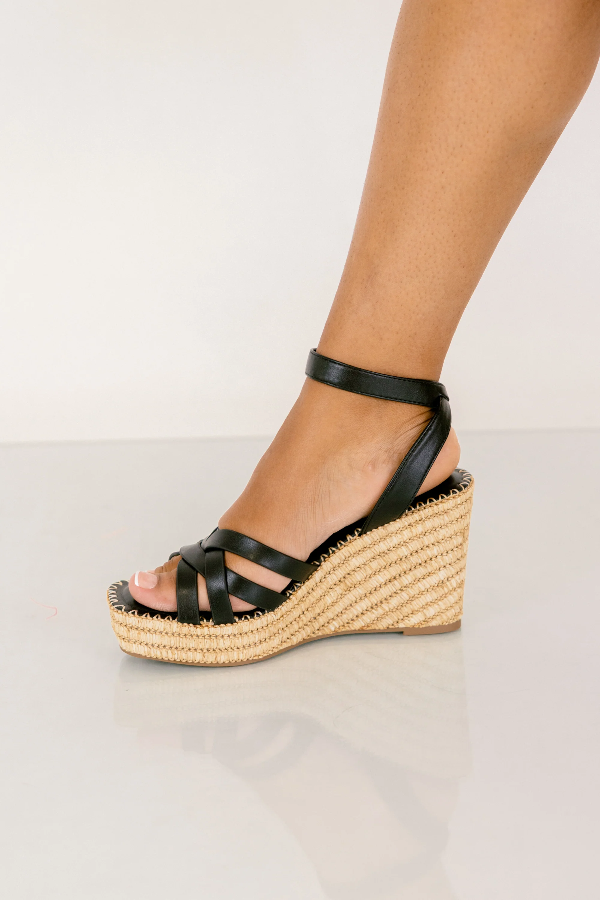 Going Out Tonight Wedges, Black - Image 4