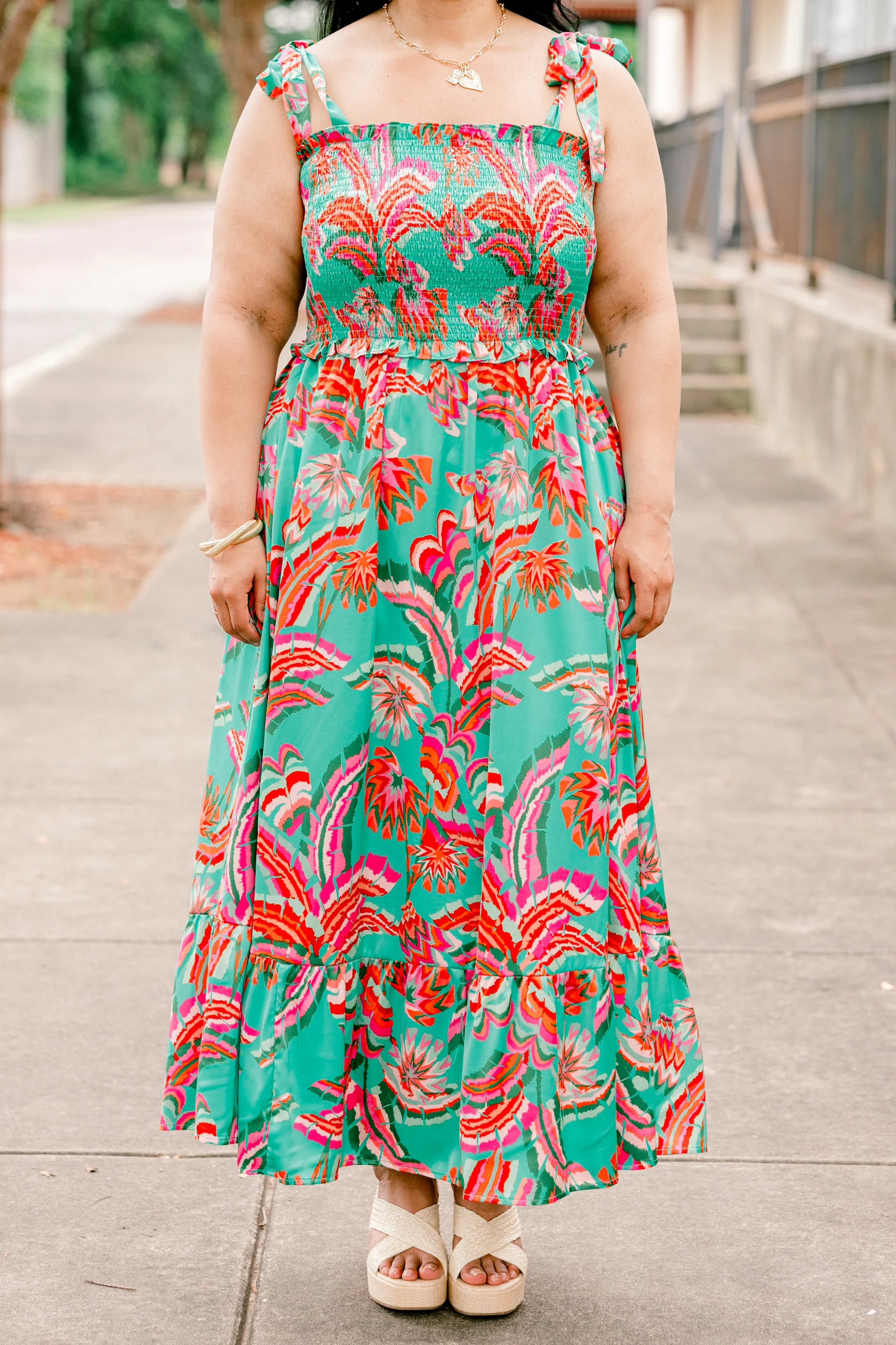 Good To Be Back Dress, Turquoise - Image 5