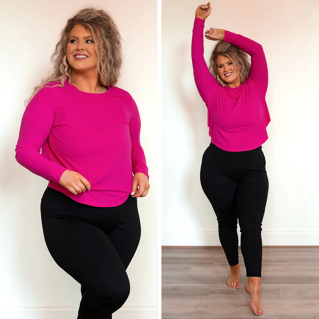 Got It Done Active Top, Fuchsia - Image 7