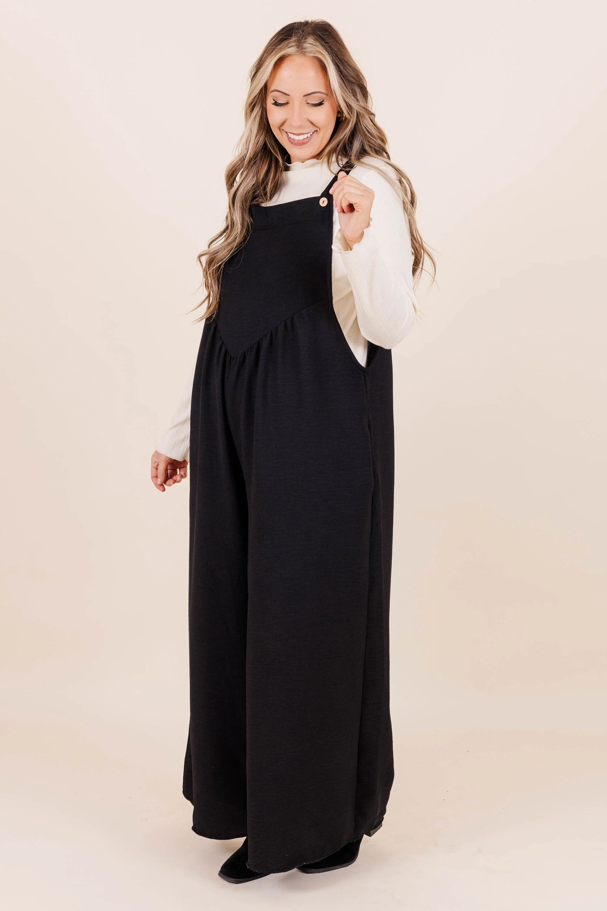 Got To Laugh Jumpsuit, Black - Image 3