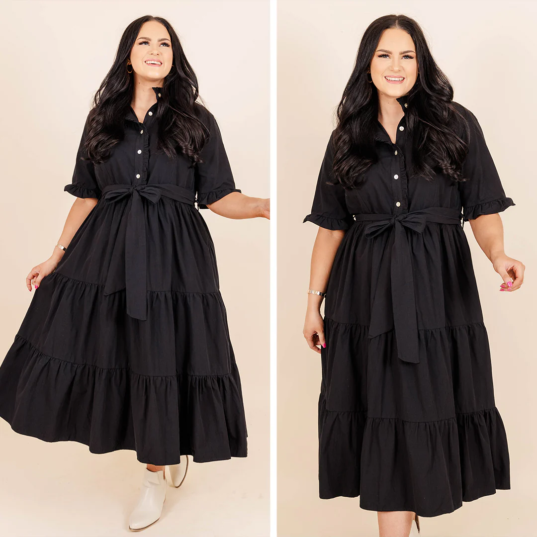 Guess Who's Back At It Midi Dress, Black - Image 6
