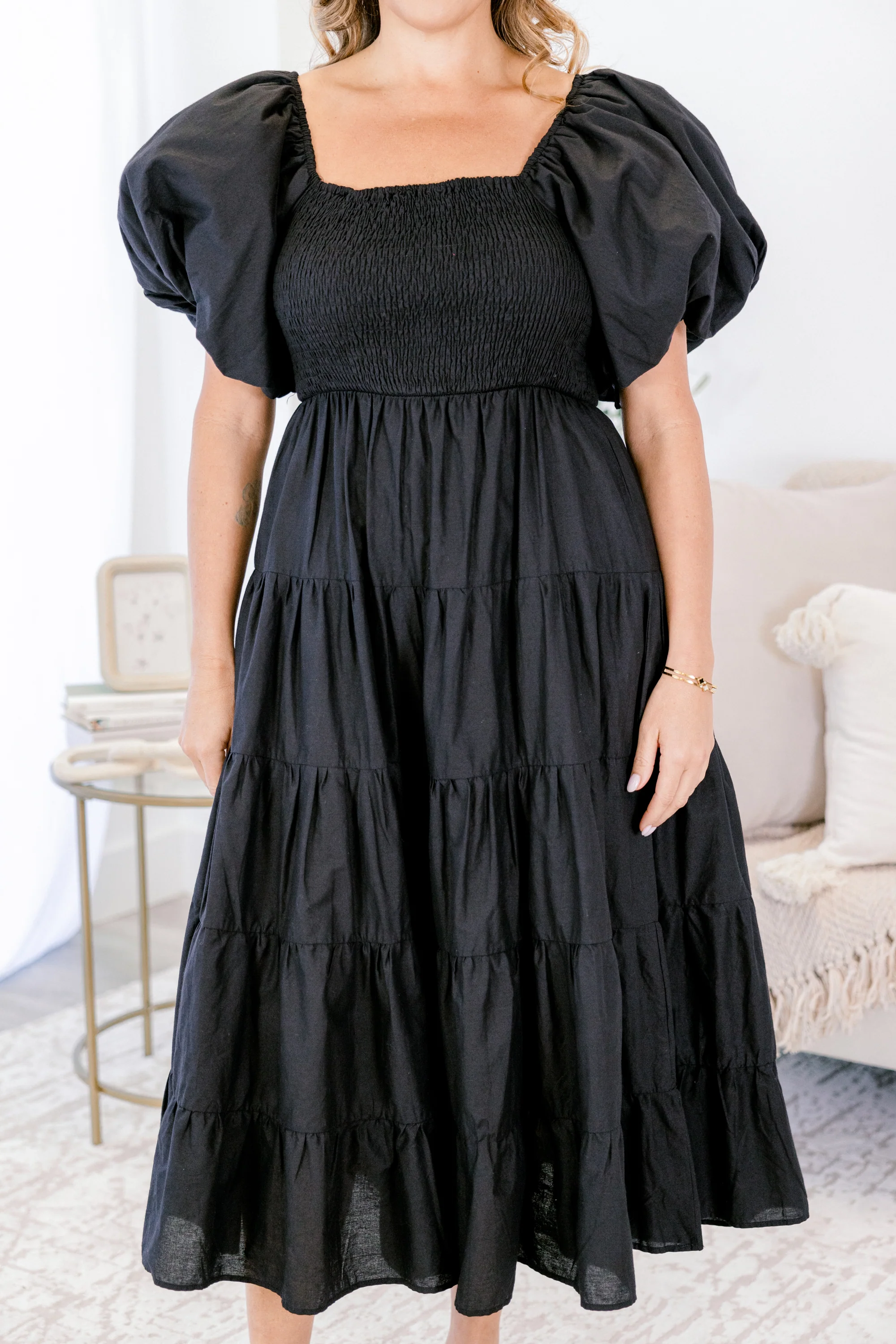 Half Past Sunset Dress, Black - Image 5