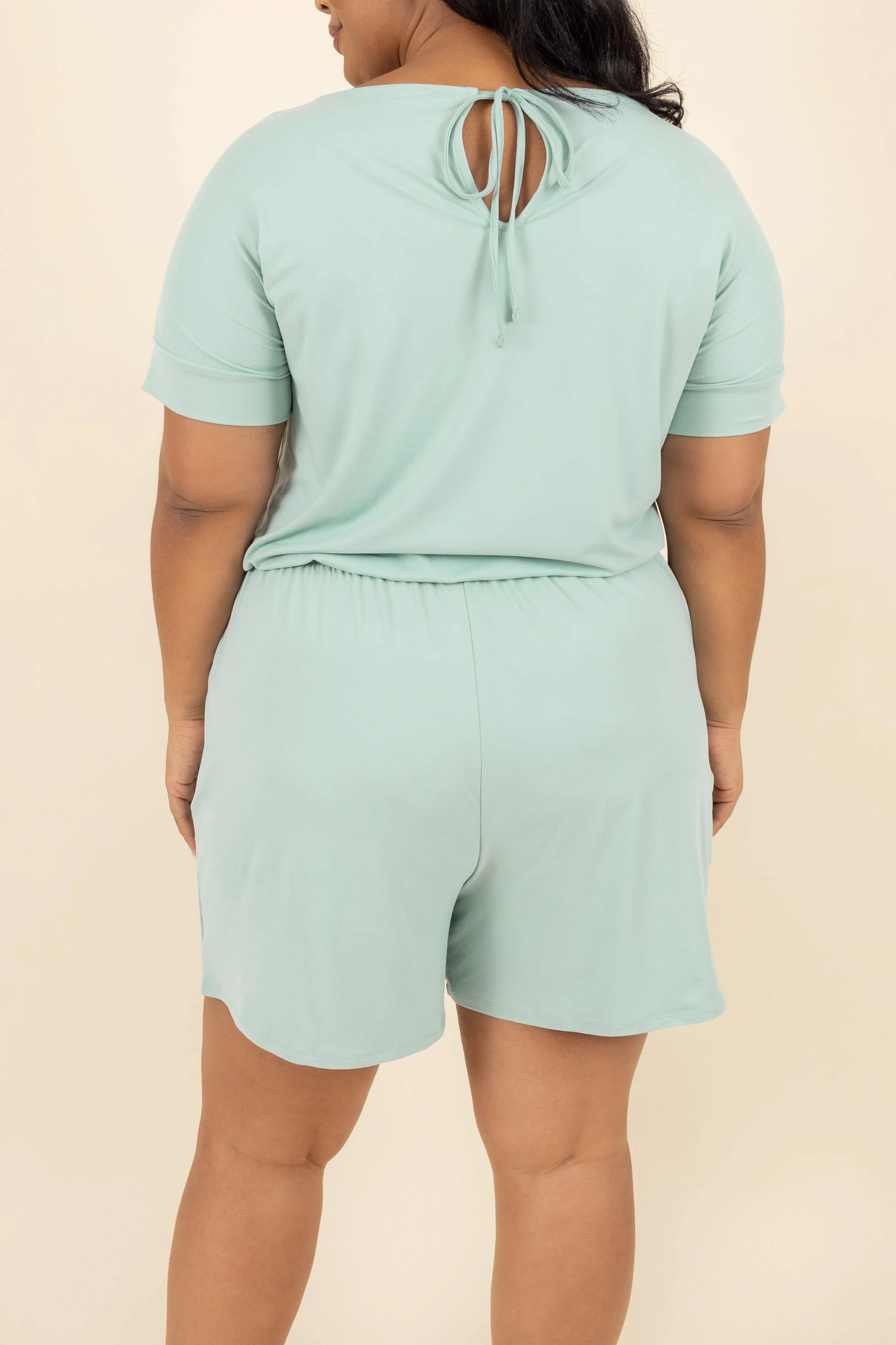 Happiness Blooms Romper, Light Green - Image 5