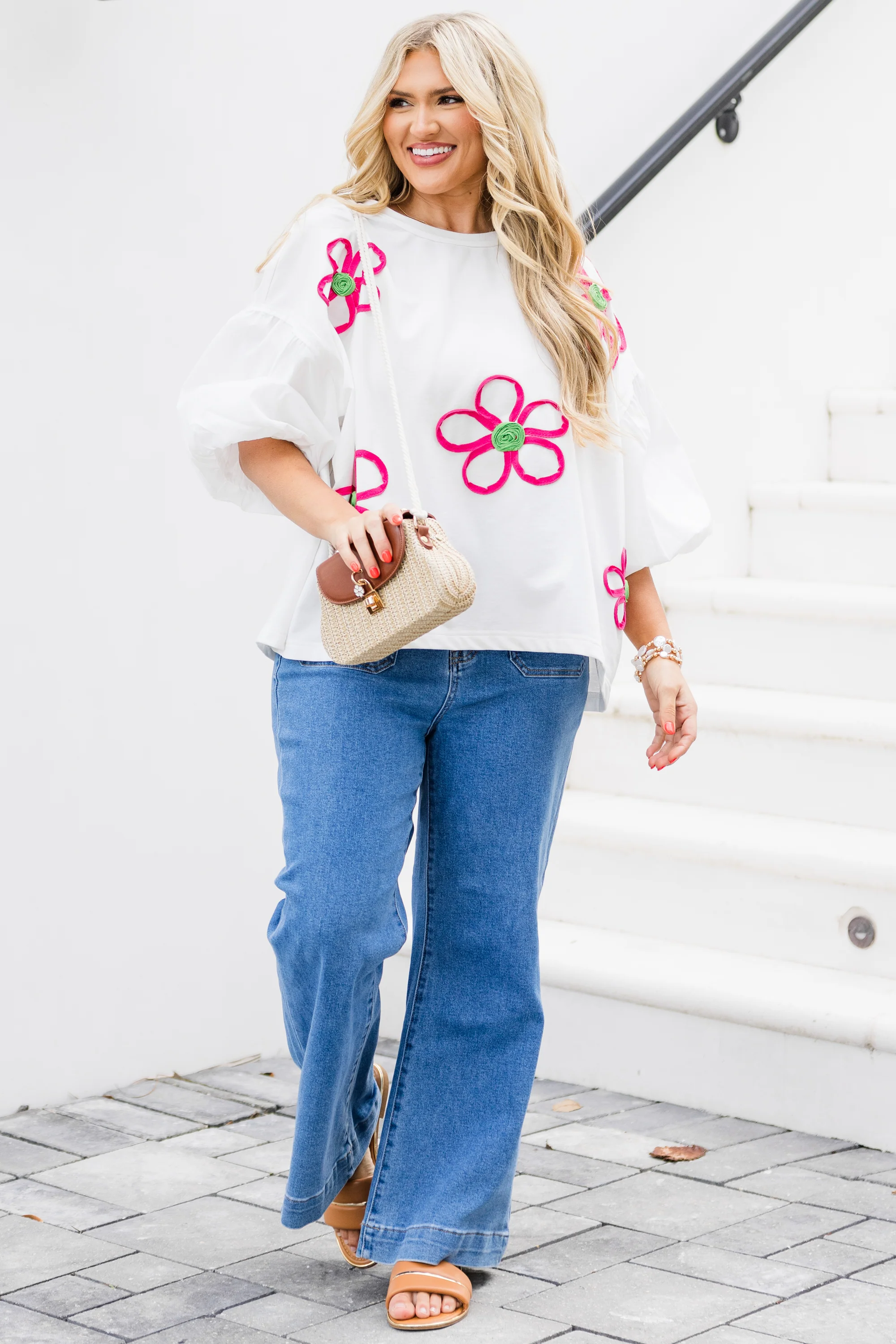 Happy And Alive Top, Off White - Image 3