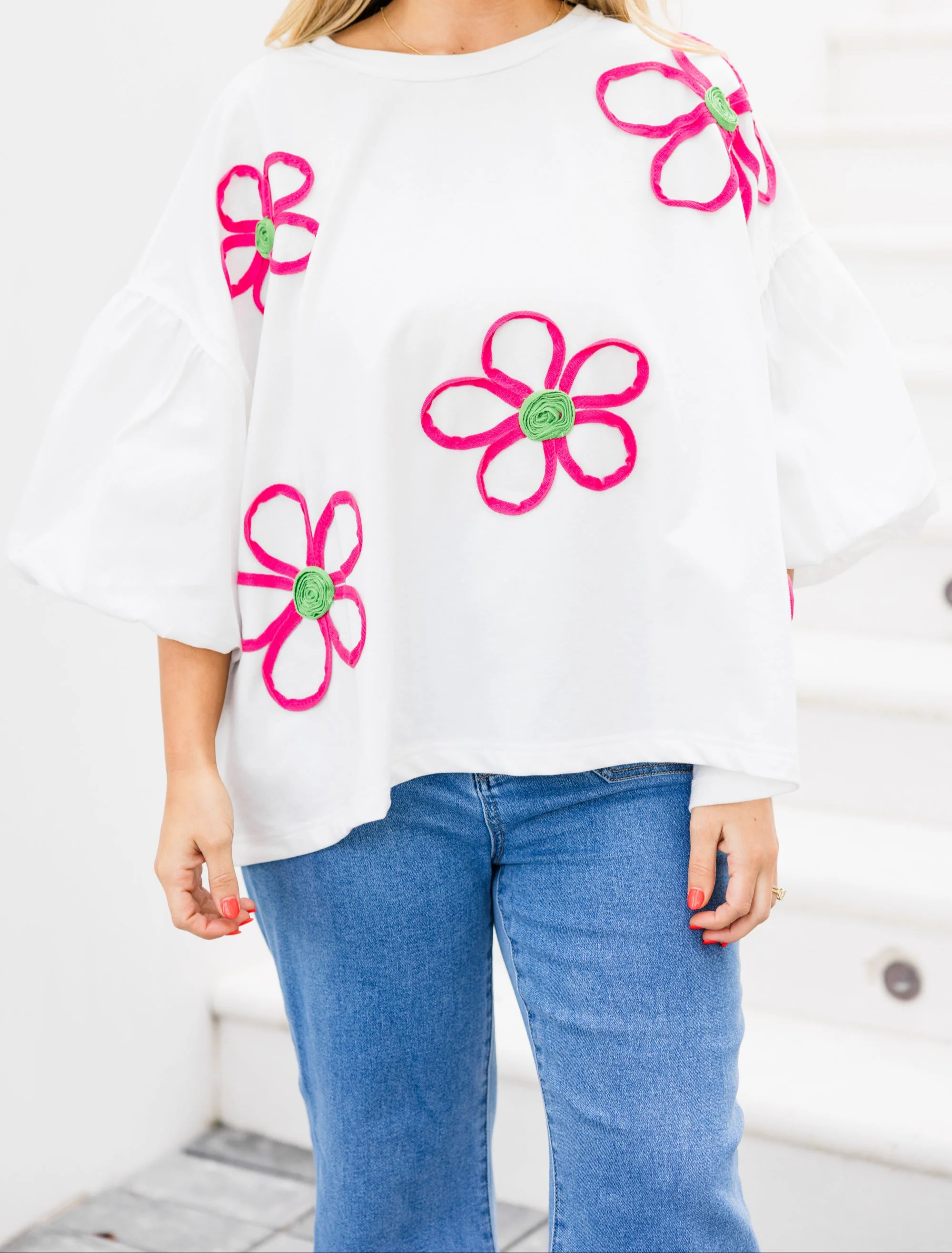Happy And Alive Top, Off White - Image 5