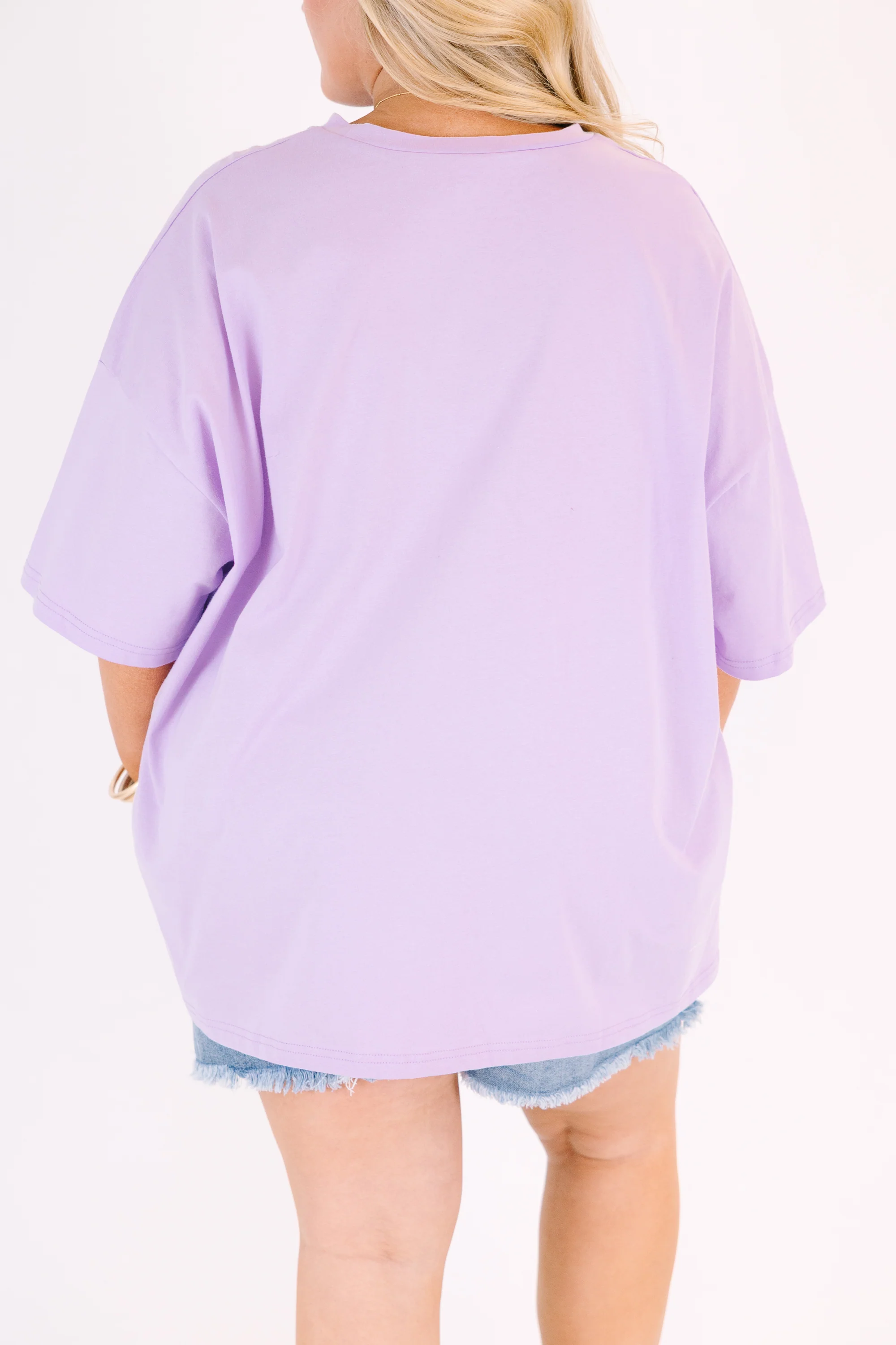Happy Mom Club Boyfriend Tee, Lilac - Image 6