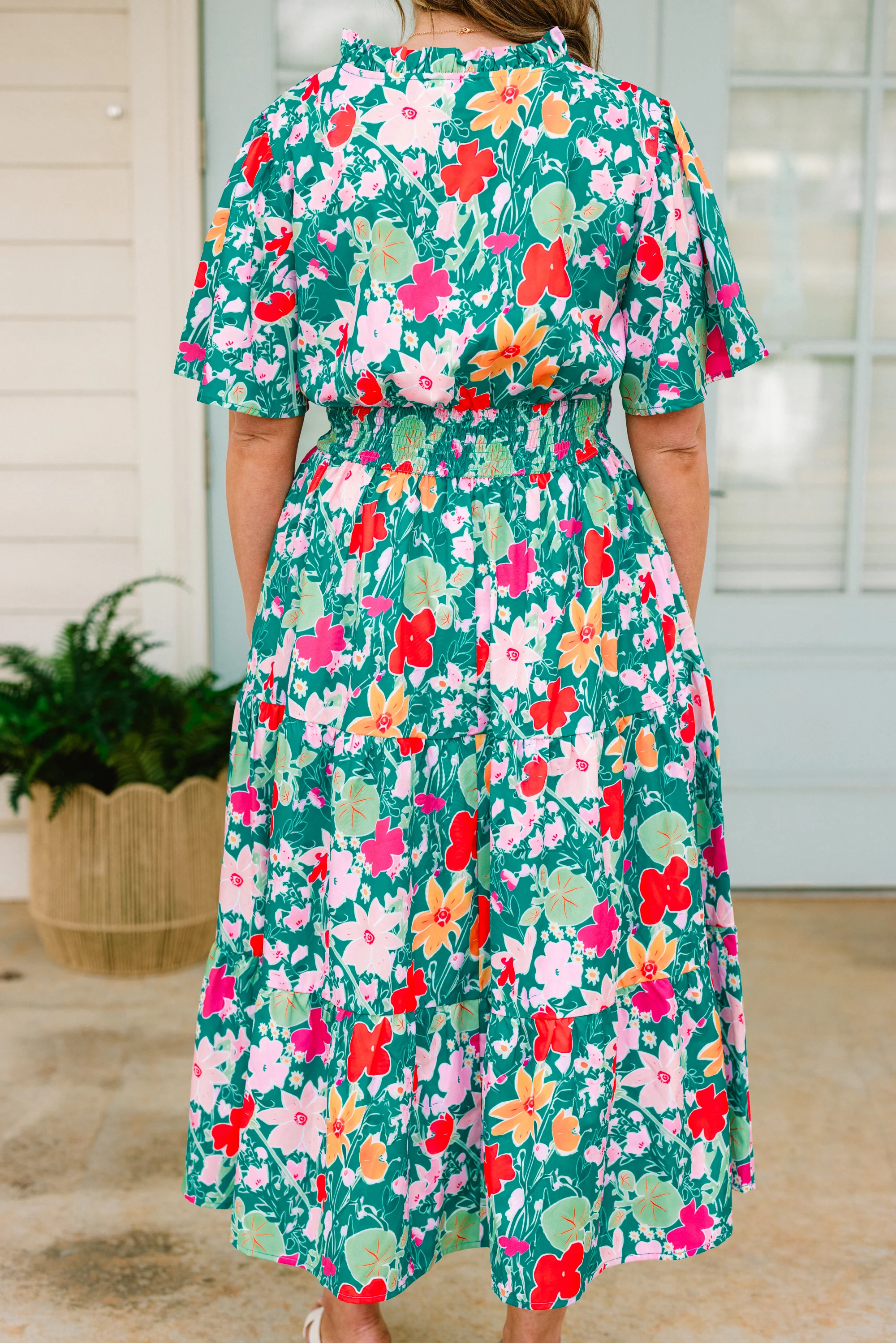 Happy To Be Me Dress, Teal - Image 6