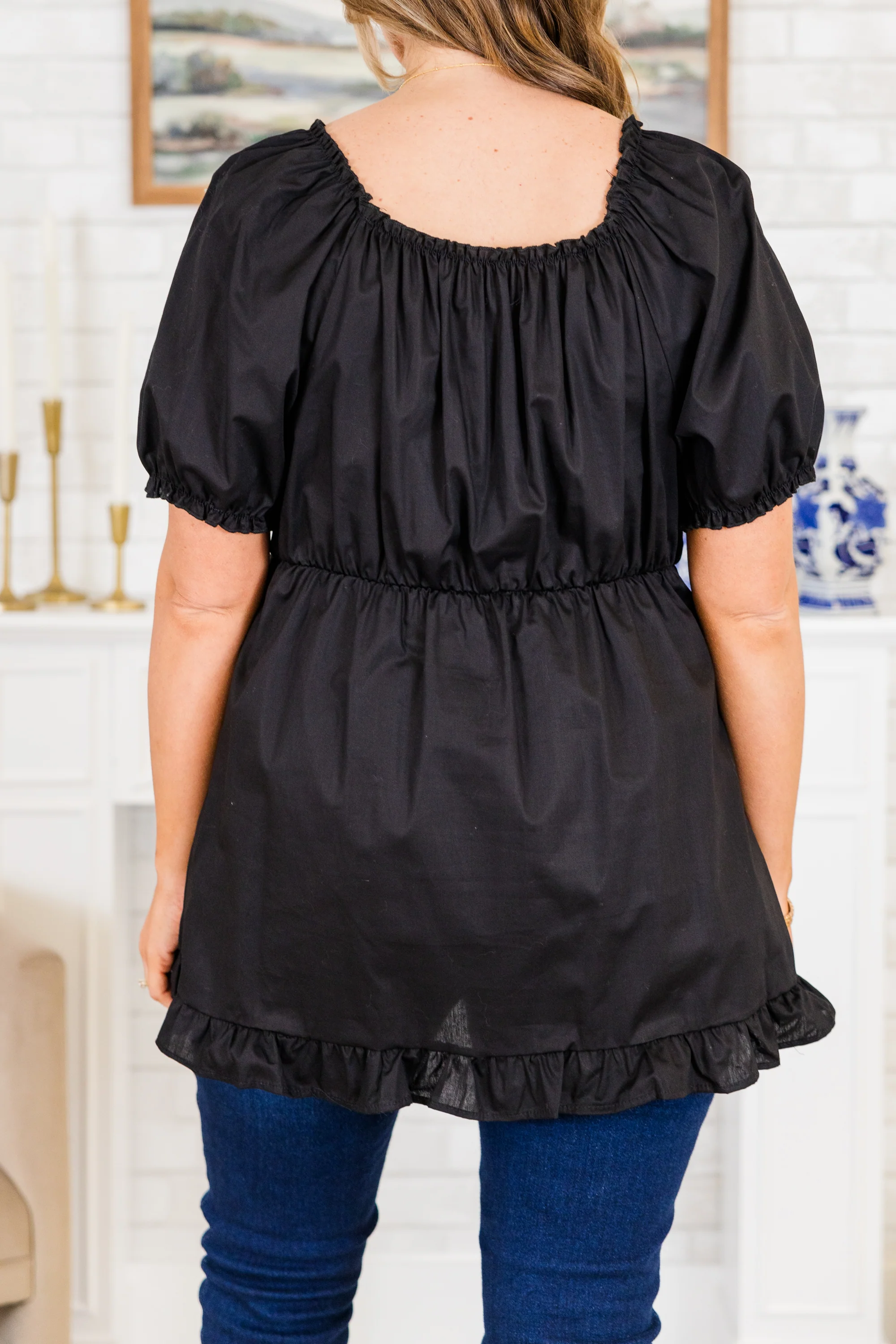 Heart A Blaze Top, Black - Image 7