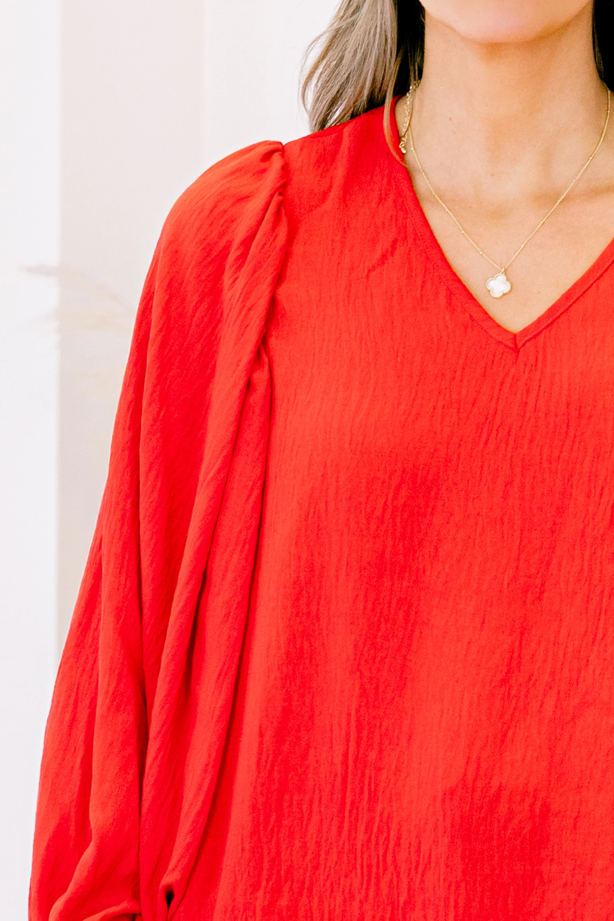 Heart Flutter's Top, Red - Image 4