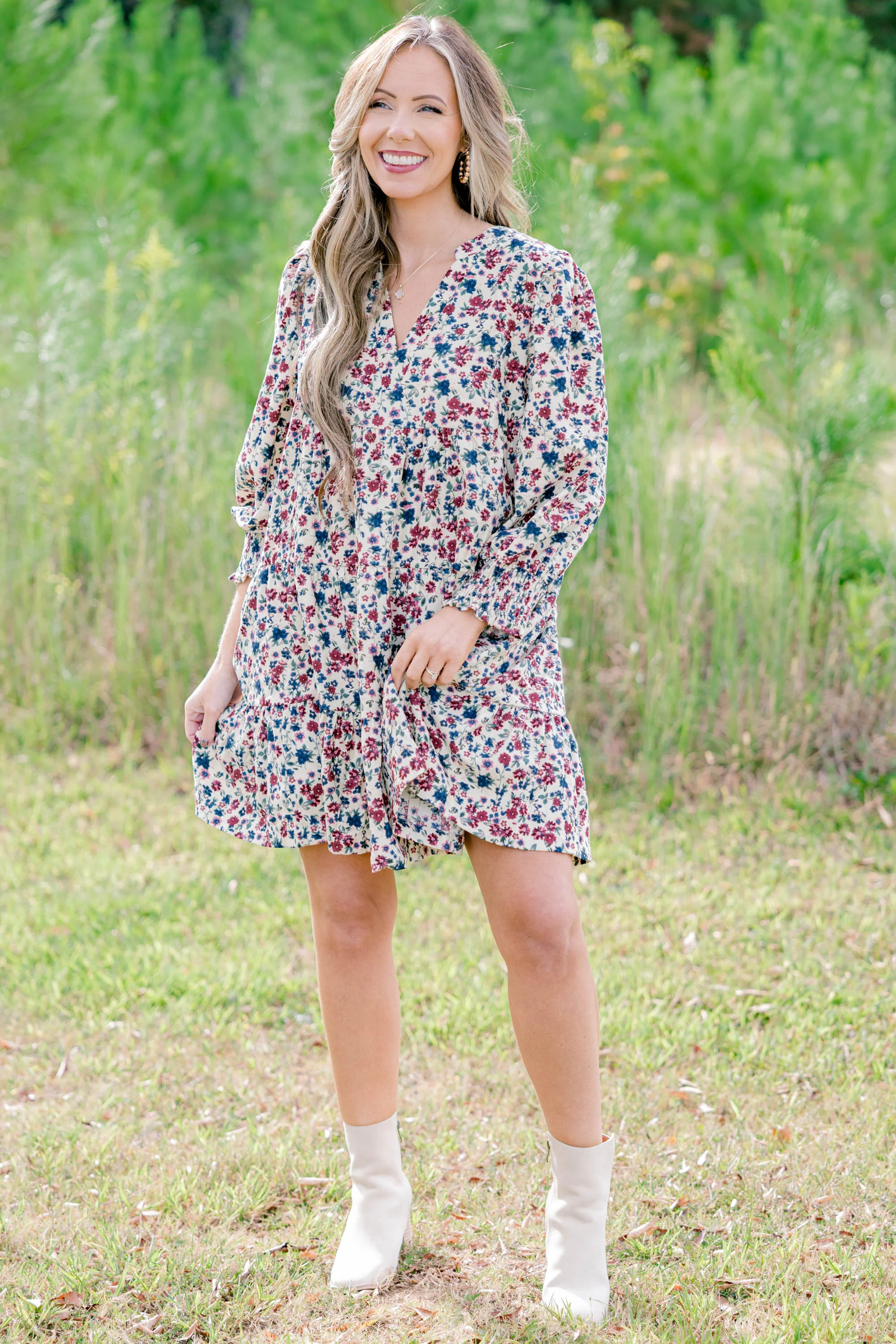 Her Sweet Side Dress, Oatmeal - Image 2