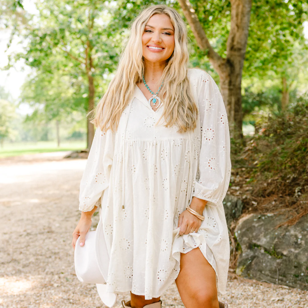 Honey Babe Dress, Cream - Image 7