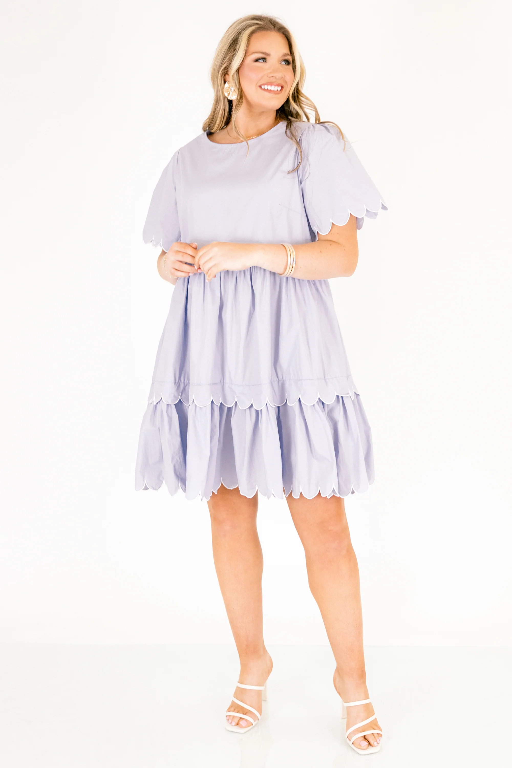 Hummingbird's Haven Dress, Baby Blue - Image 4