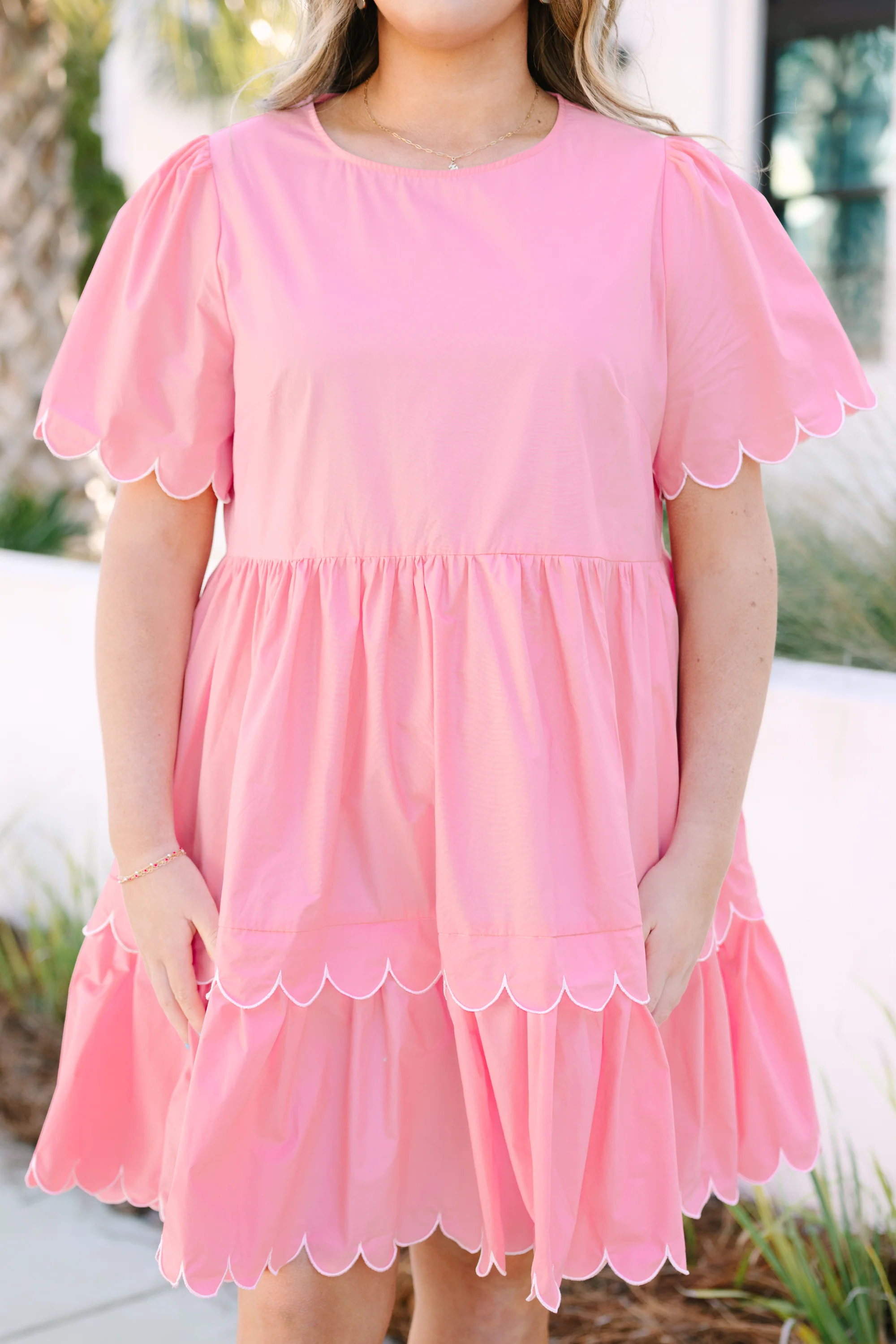 Hummingbird's Haven Dress, Bubblegum - Image 5