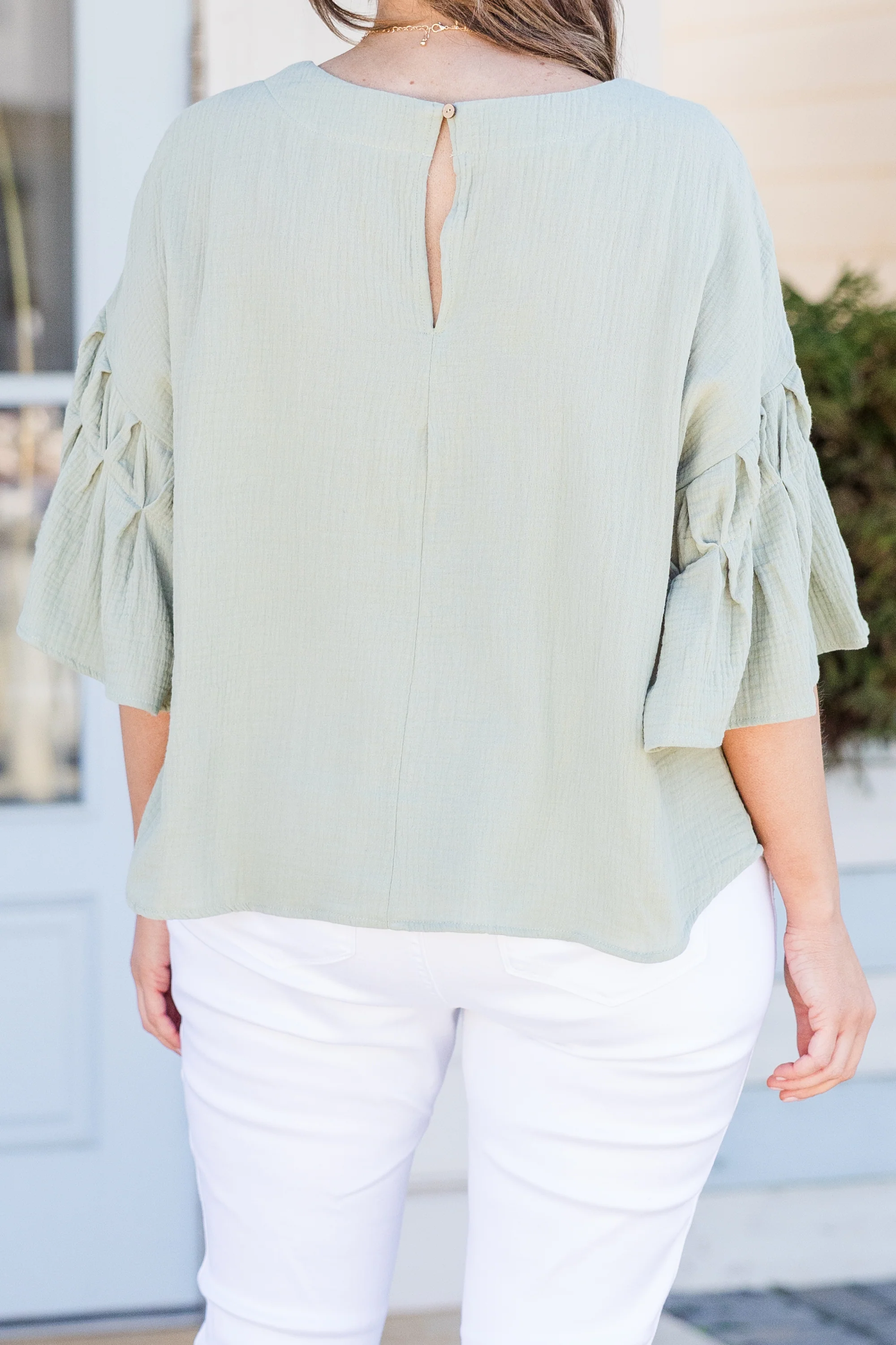Hypnotized By You Top, Sage - Image 7