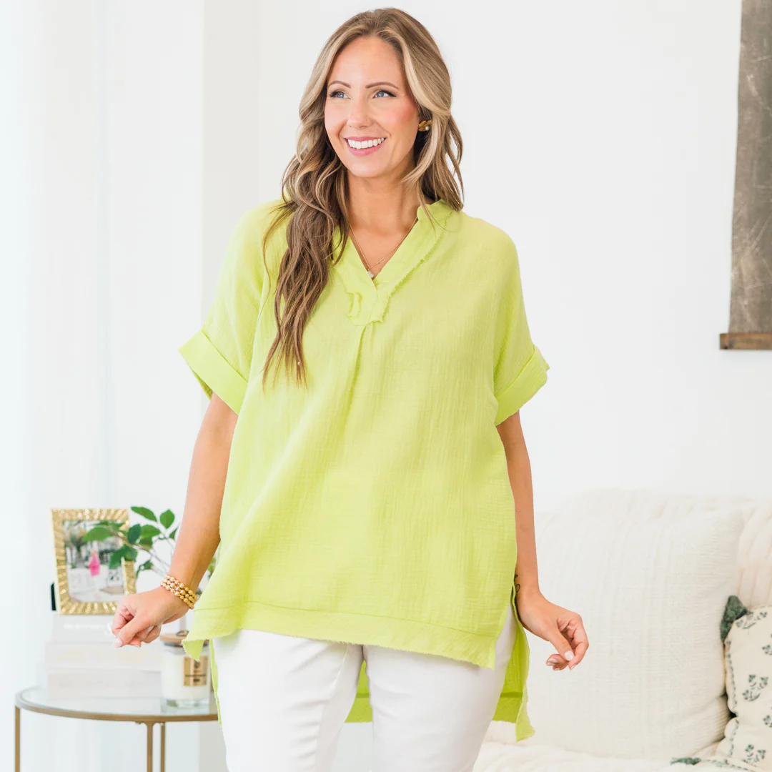 I’ll Keep It Like A Blessing Tunic, Lime - Image 7